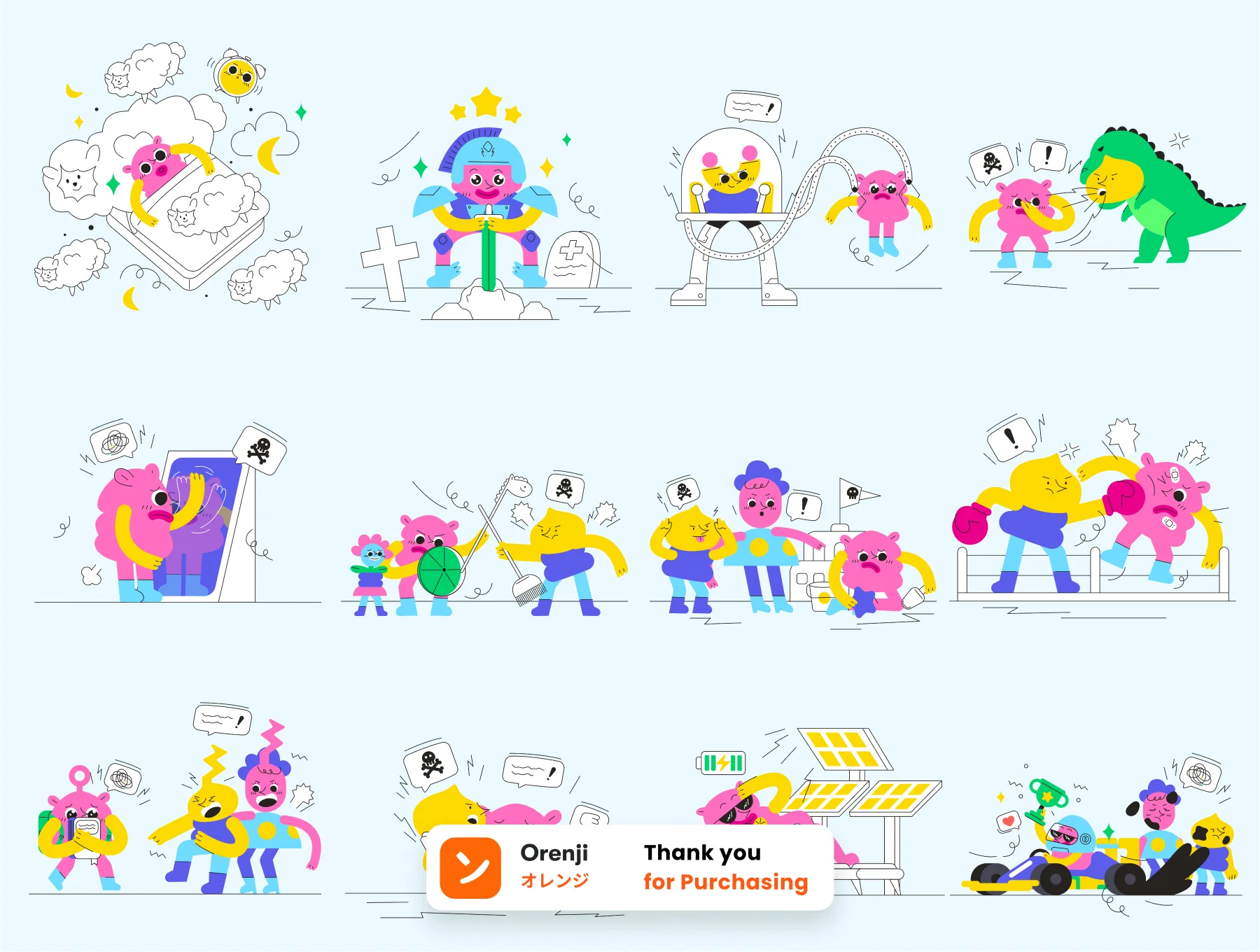 Kids mental Health and bullying illustration 8