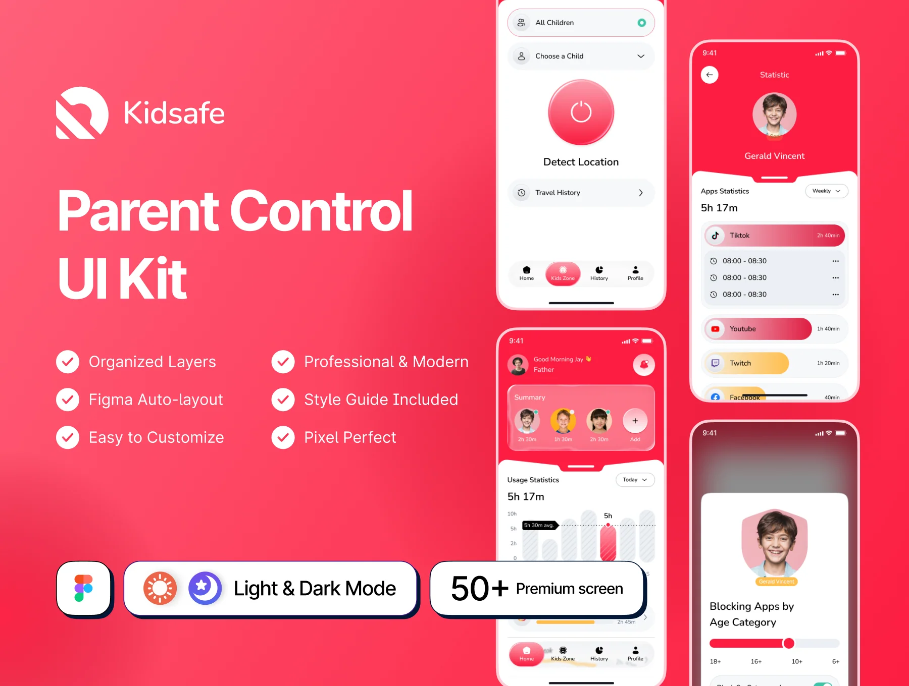 Kidsafe - Parent Control UI Kit