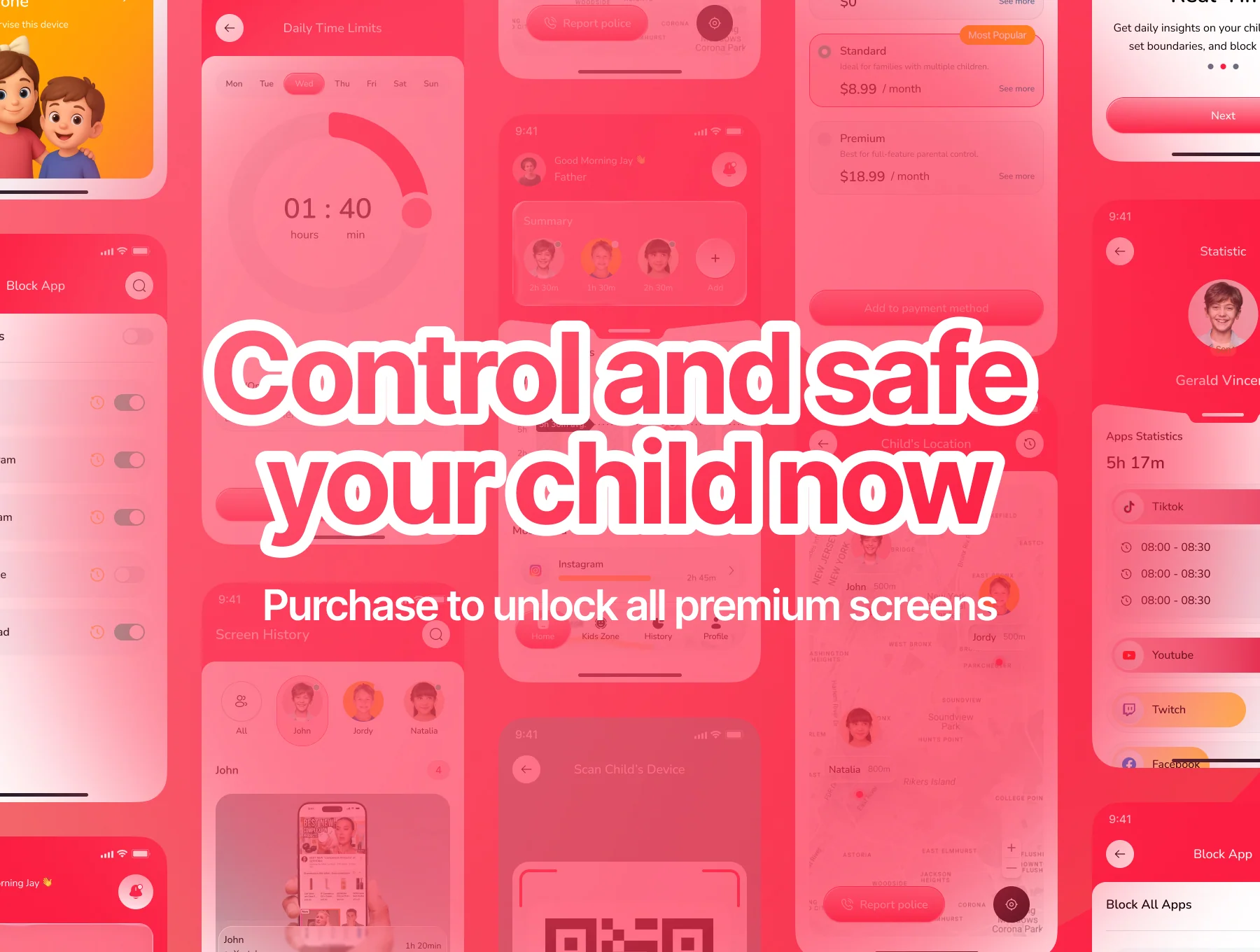 Kidsafe - Parent Control UI Kit 6