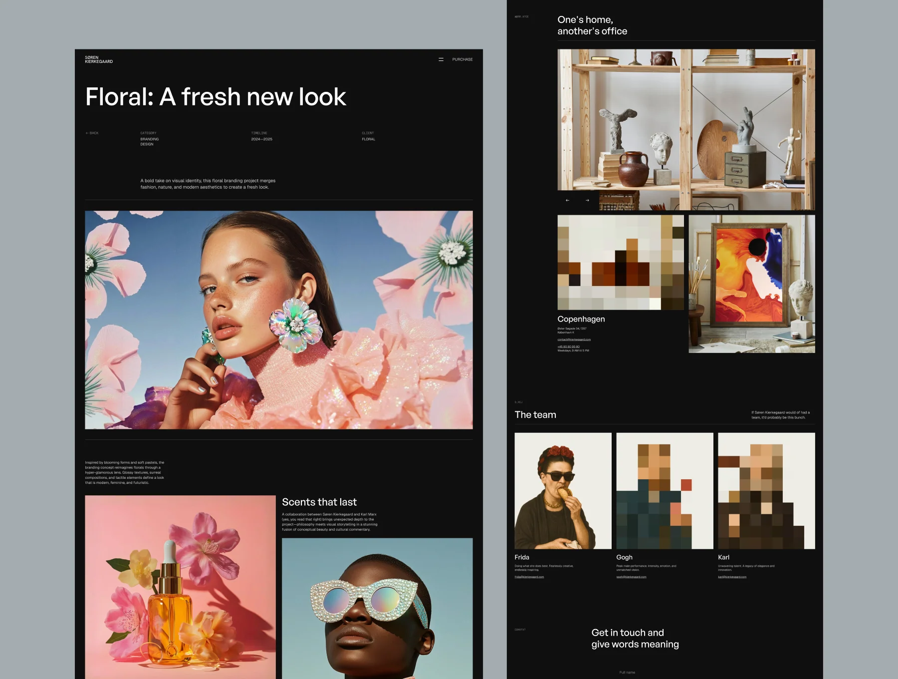 Kierkegaard — Portfolio Boutique Studio Framer Template 2
