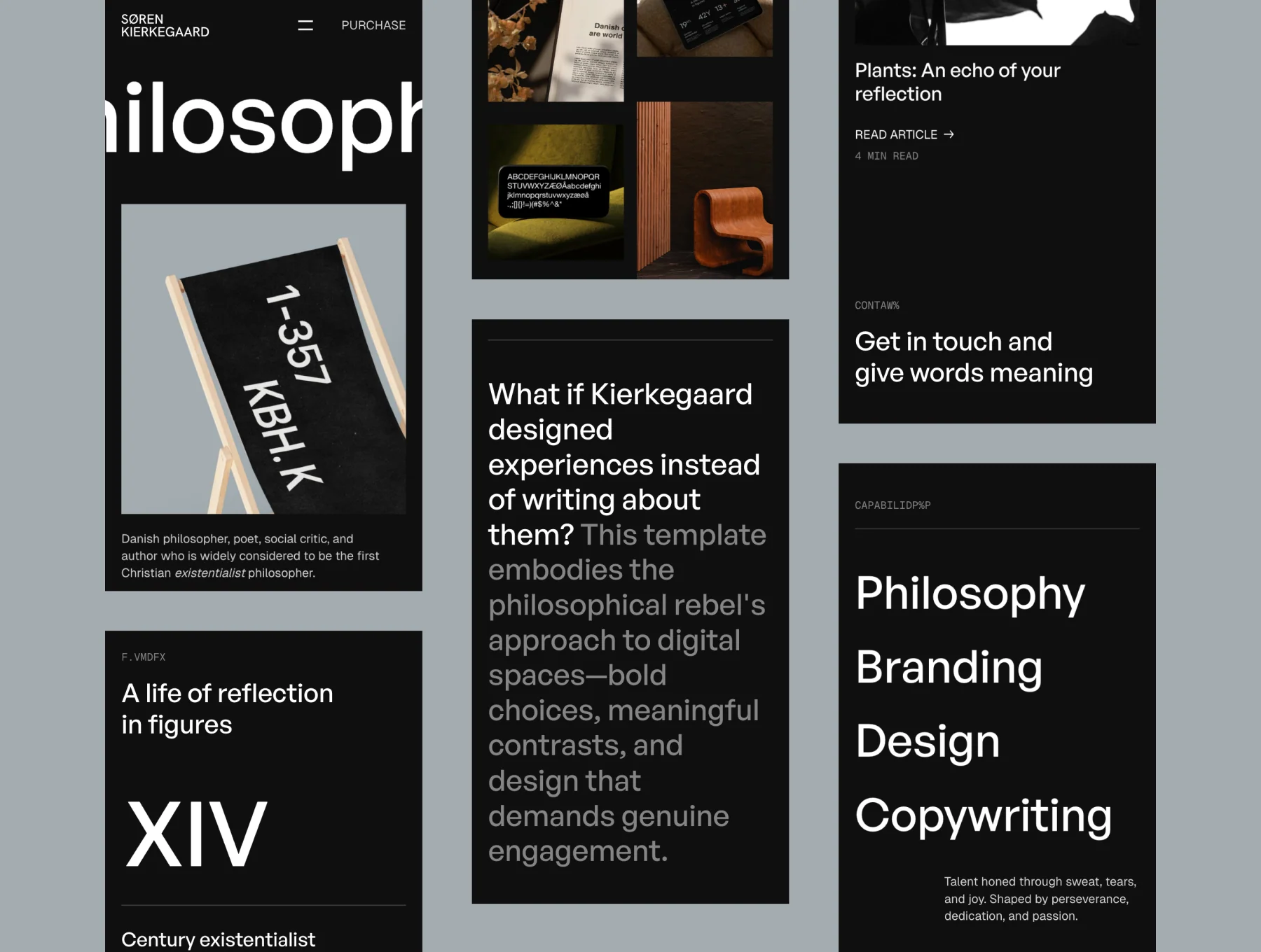 Kierkegaard — Portfolio Boutique Studio Framer Template 3