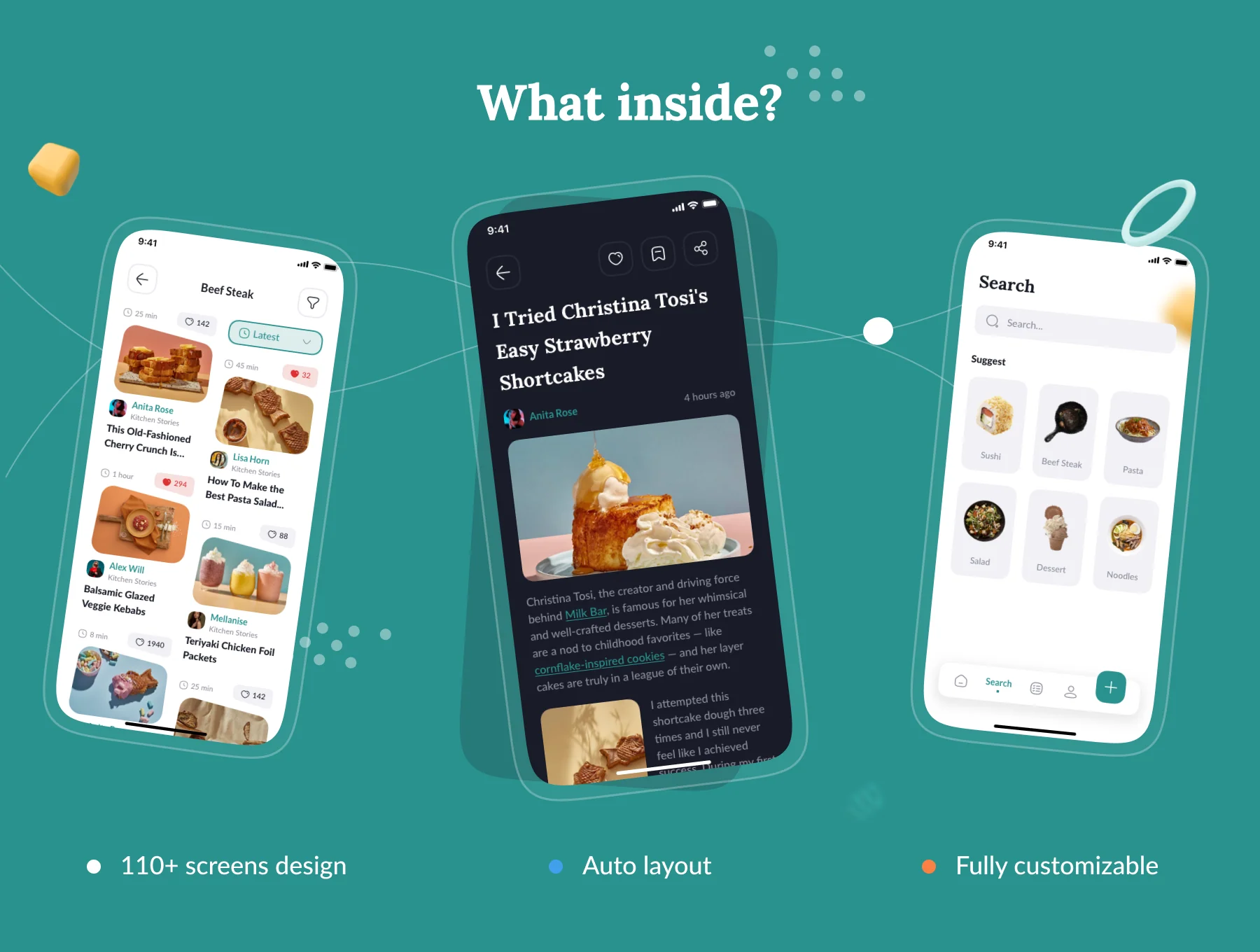 Kifota - Recipes & Cooking UI Kit 2