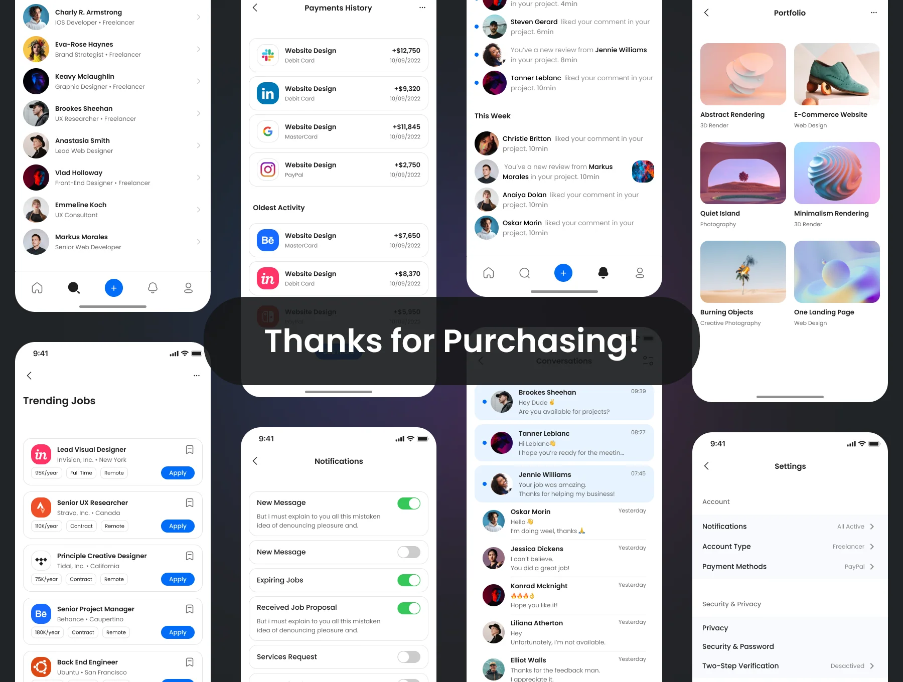 Kimber - Job & Freelancing Marketplace UI Kit 8