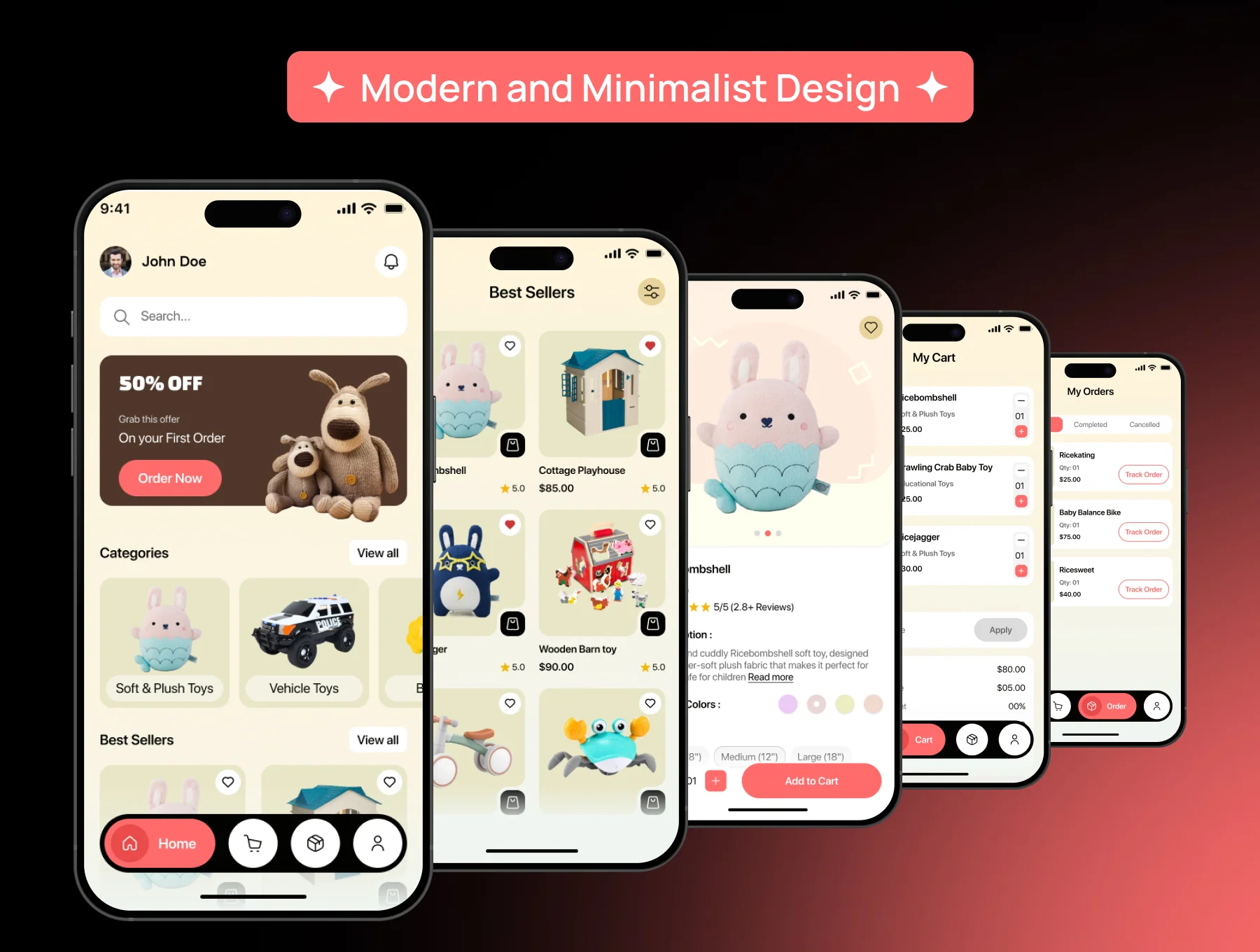 Kinda Kids Store -  Ecommerce  Mobile App UI Kit 3