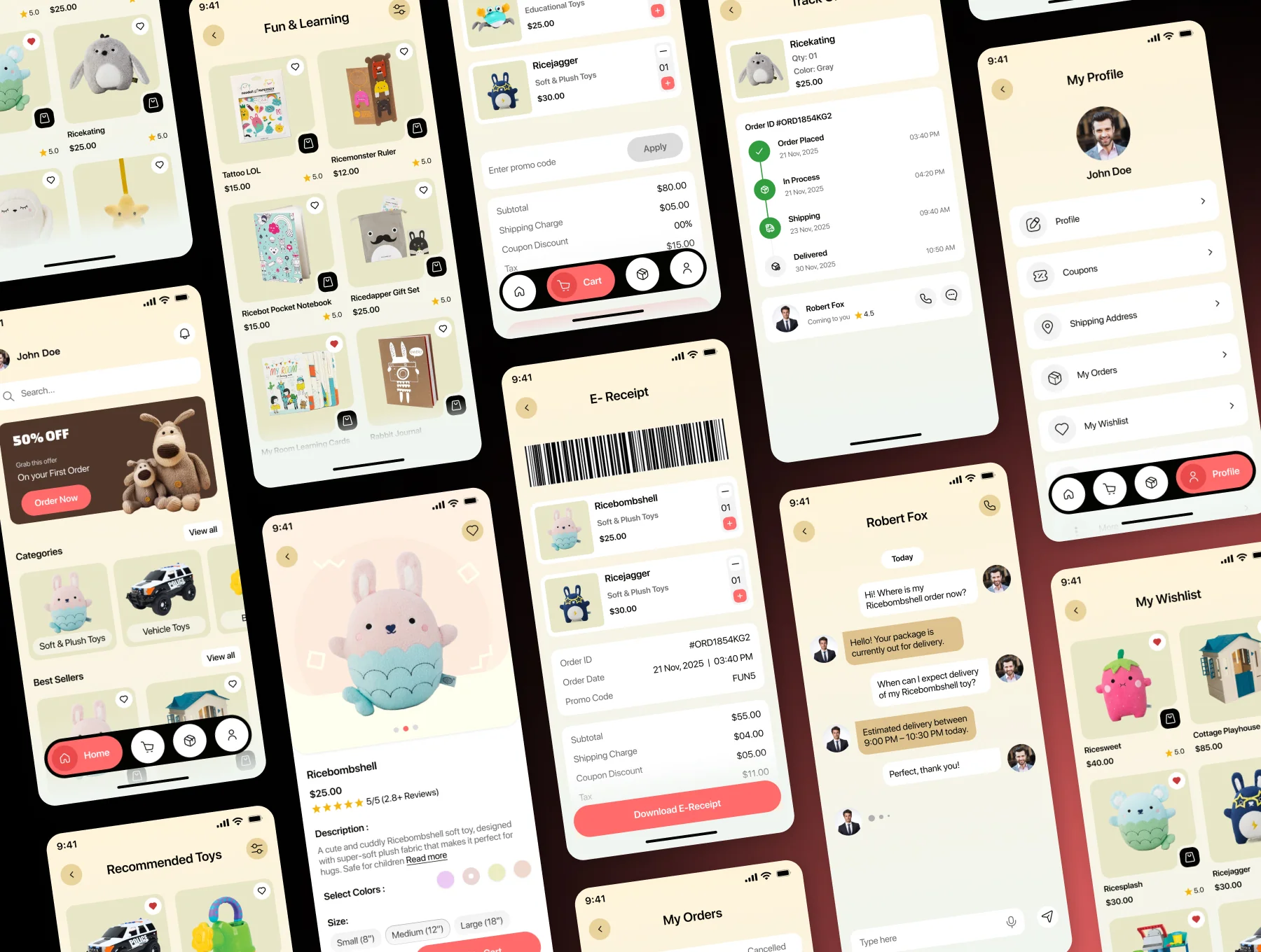 Kinda Kids Store -  Ecommerce  Mobile App UI Kit 4