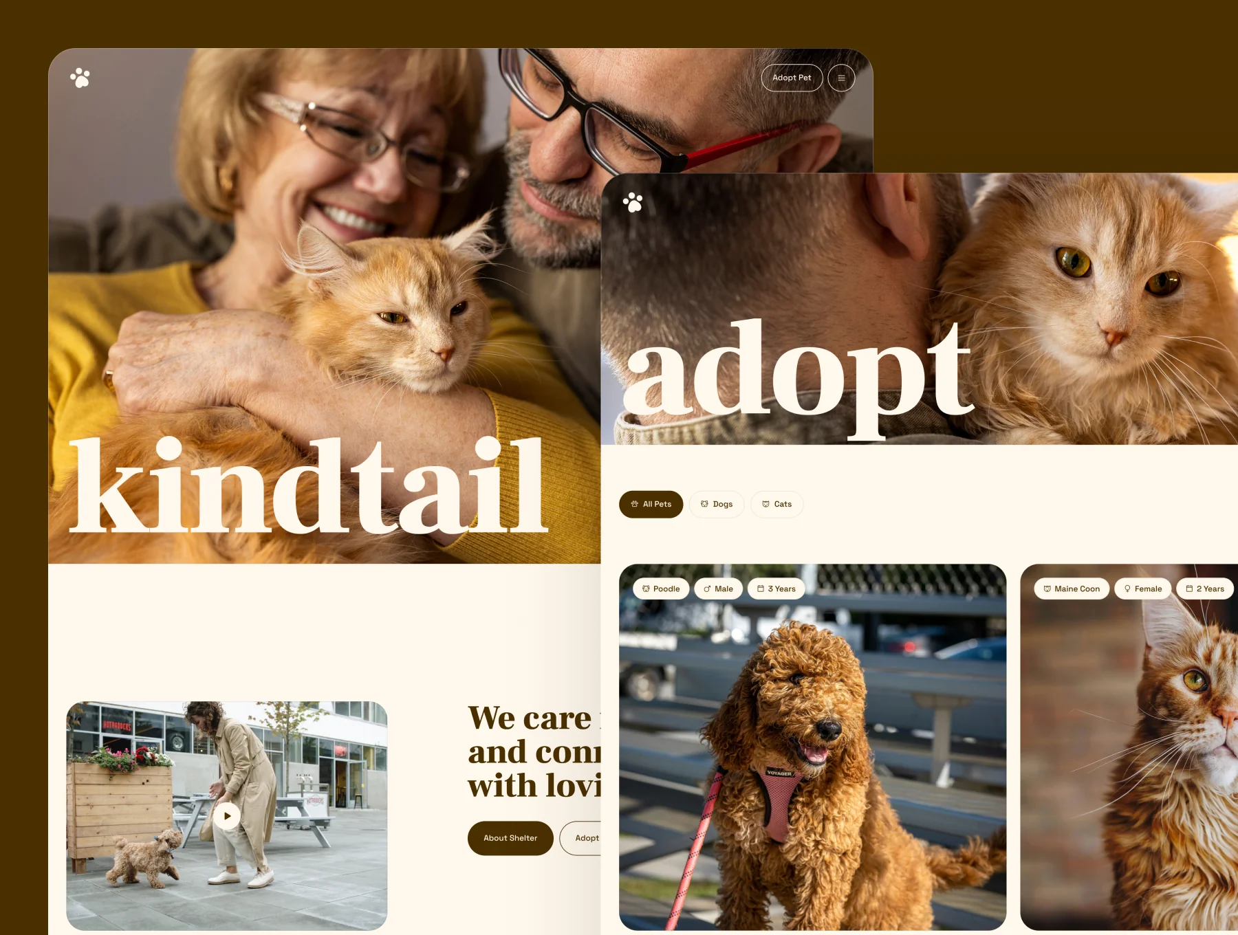 Kindtail – Animal Shelter Website 2