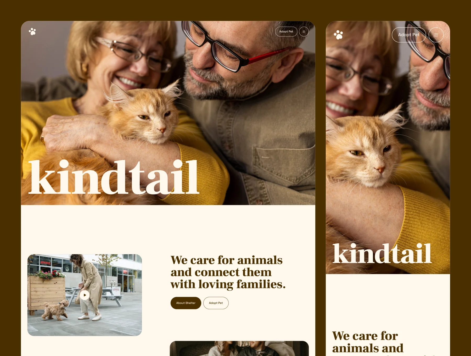 Kindtail – Animal Shelter Website 3