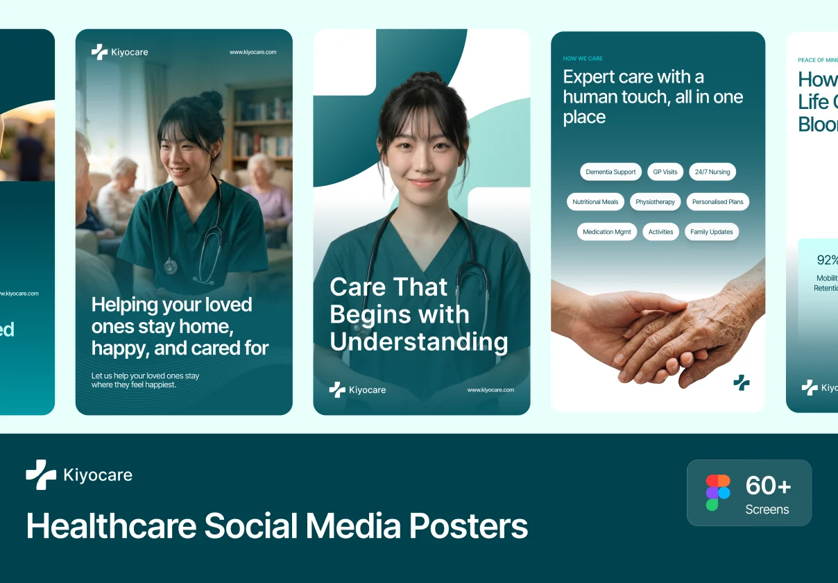 KinoCare - Healthcare Social Media Poster Kit