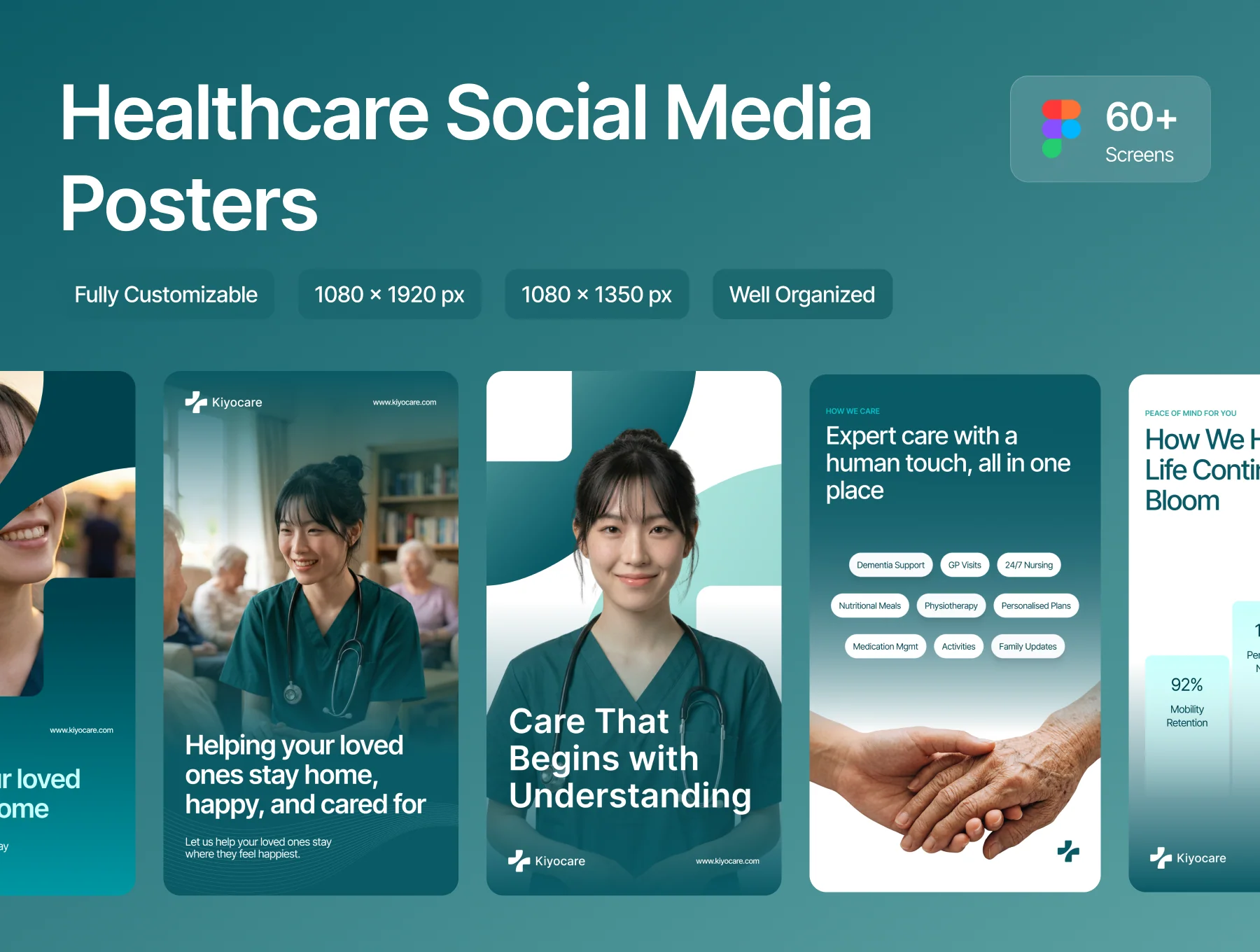 KinoCare - Healthcare Social Media Poster Kit