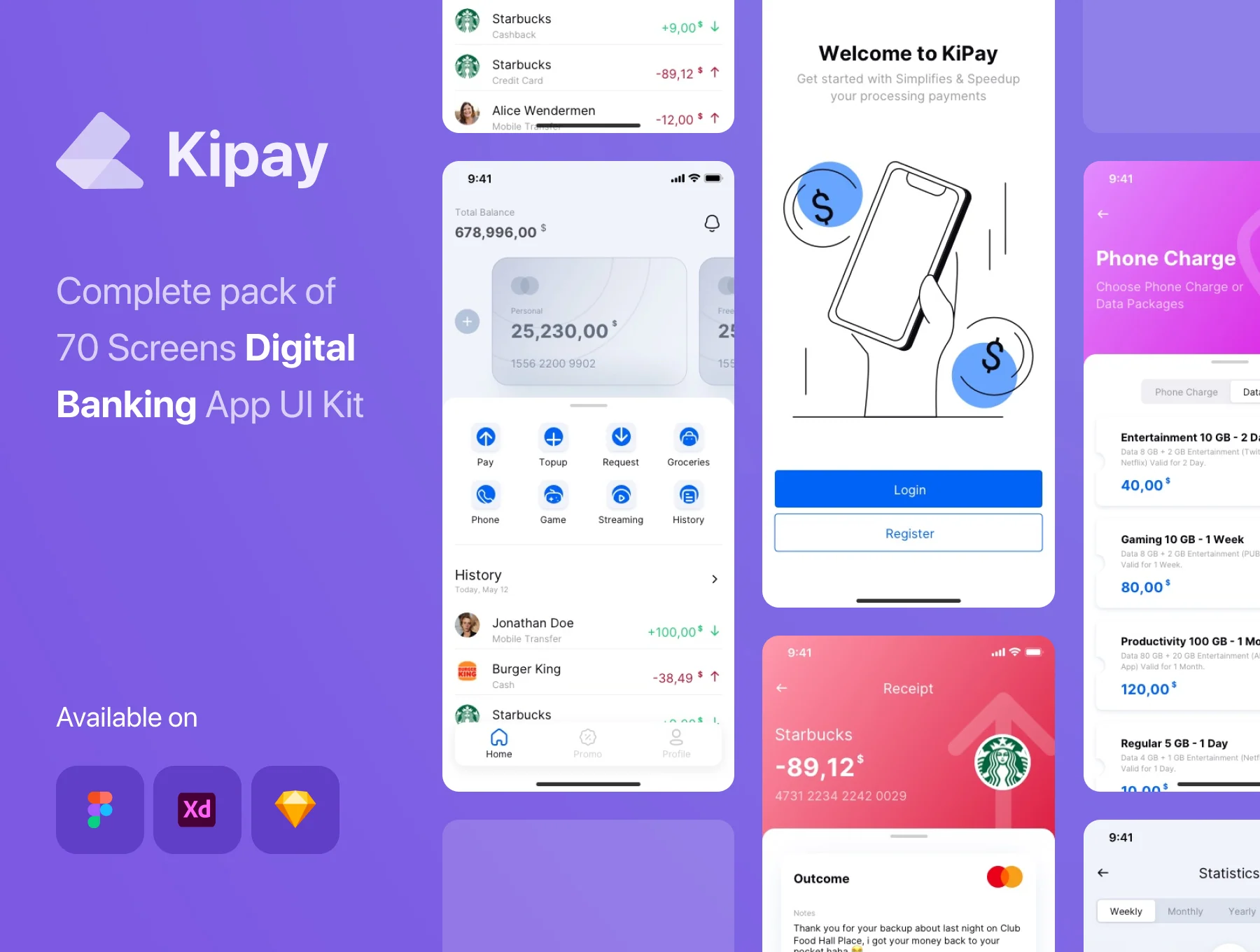 Kipay - Digital Banking App UI Kit