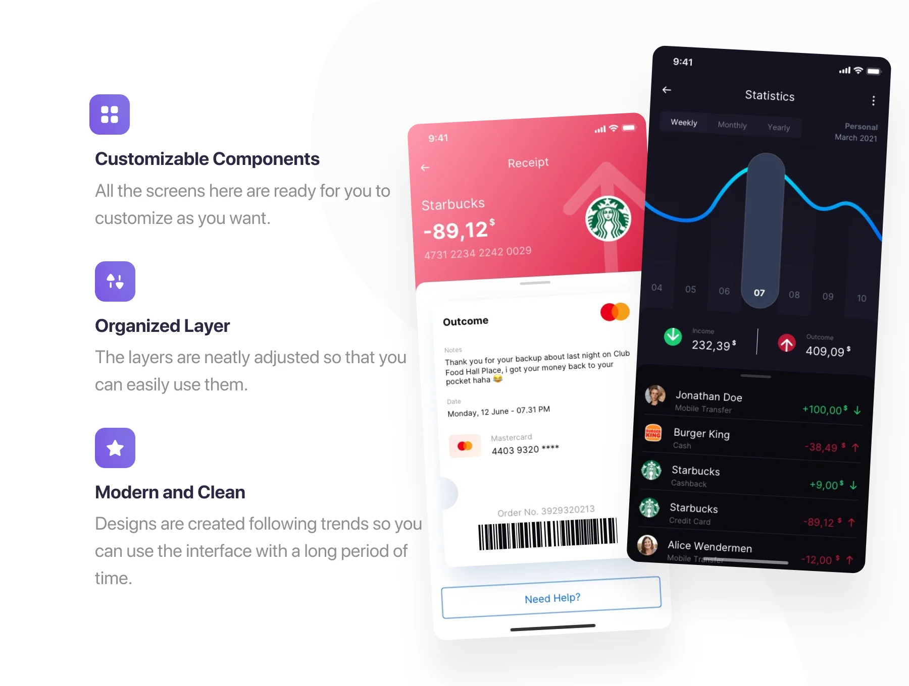 Kipay - Digital Banking App UI Kit 3