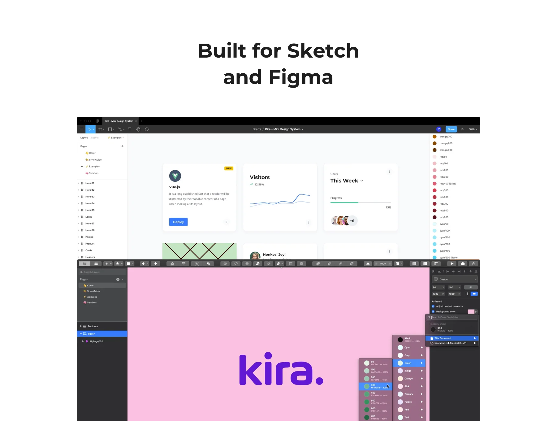 Kira - Mini Design System for Sketch and Figma 6