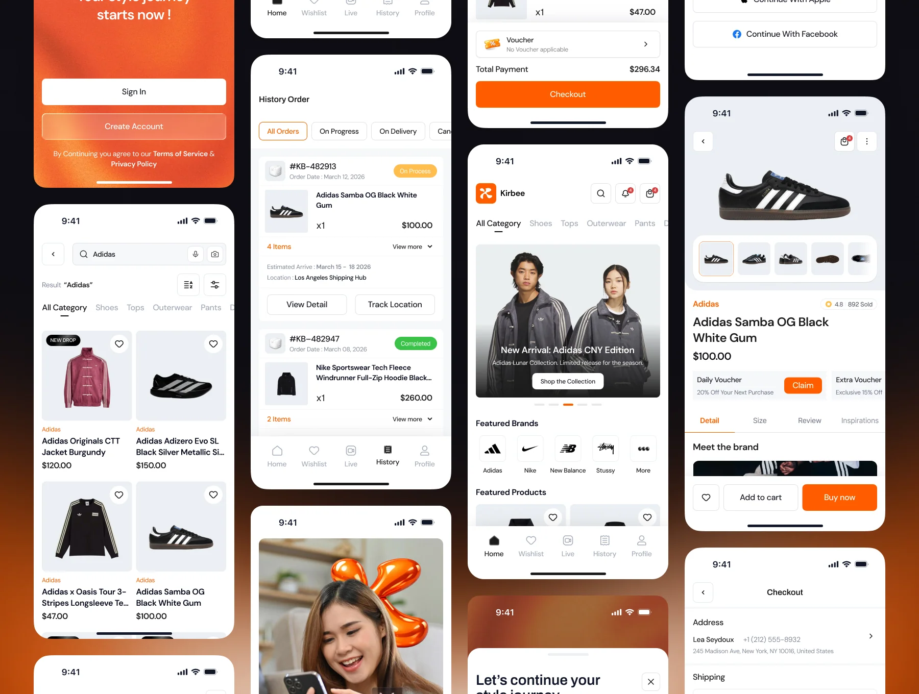 Kirbee - Marketplace Fashion App UI Kit. 7