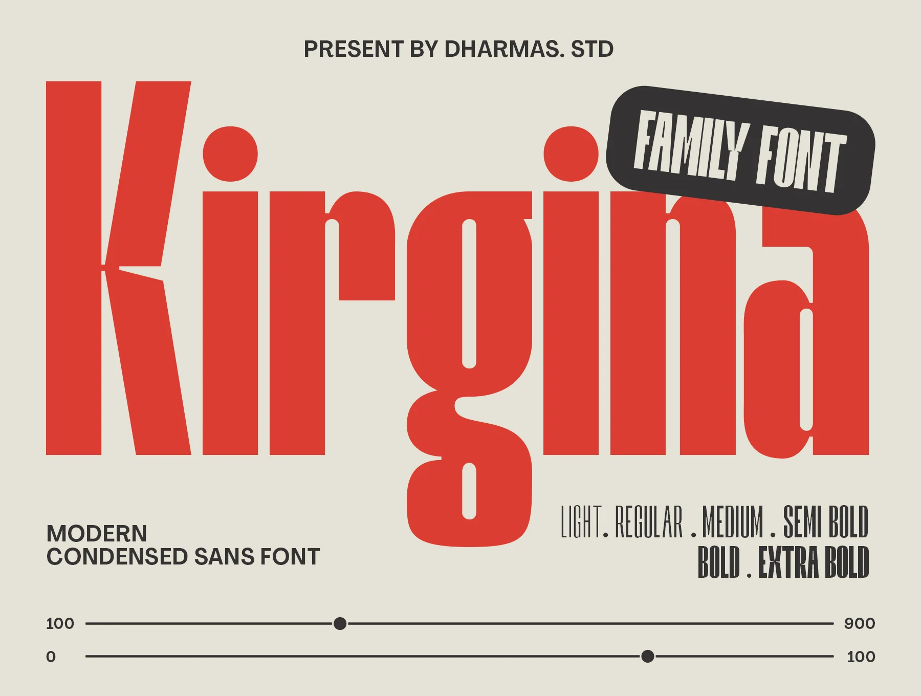Kirgina - UI Condensed Font