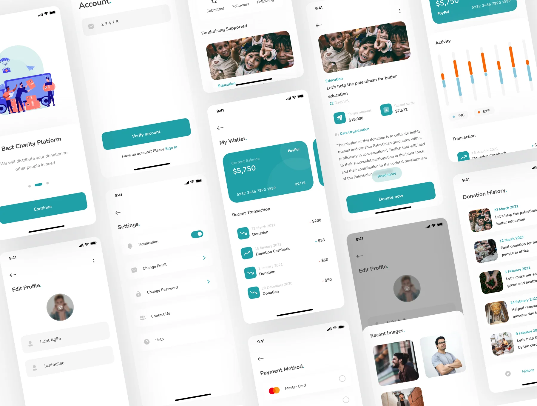 Kiria - Donation for charity App UI Kit 4