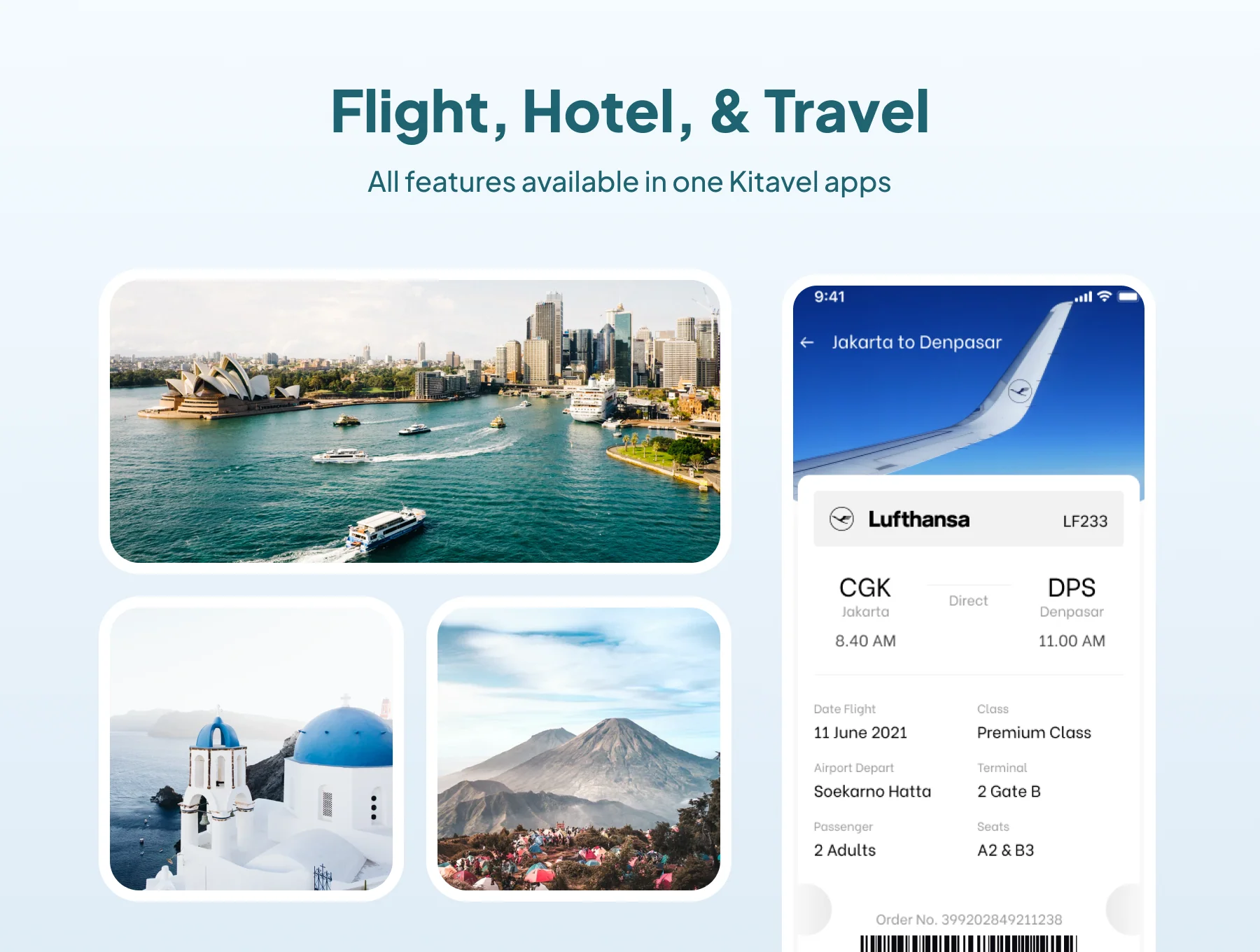 Kitavel - Premium Flight, Hotel & Travel App UI Kit 2
