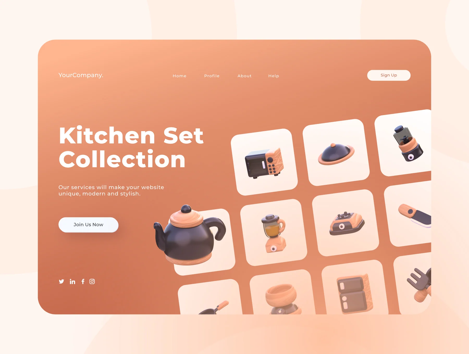Kitchen 3D Icon Pack 6