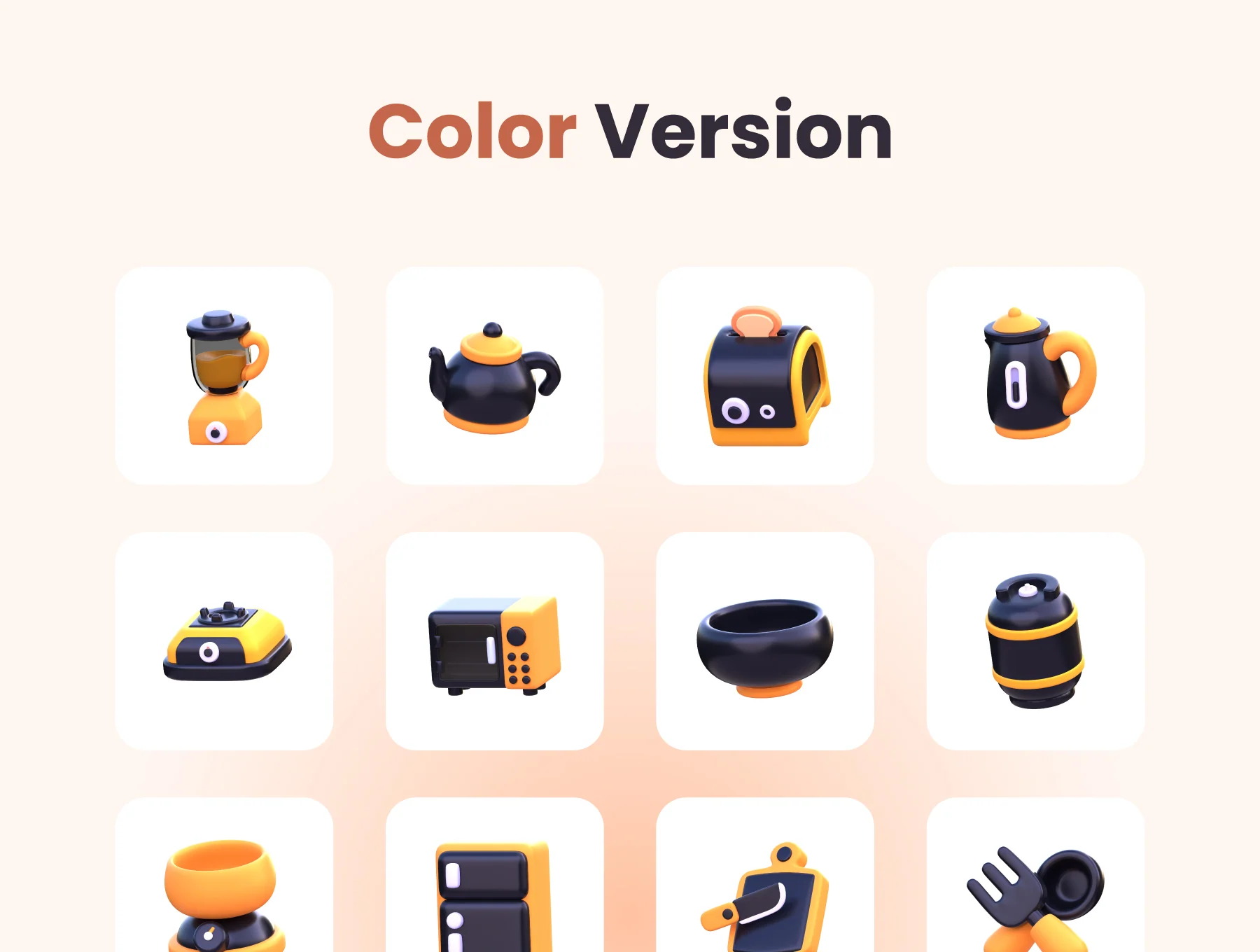 Kitchen 3D Icon Pack 8