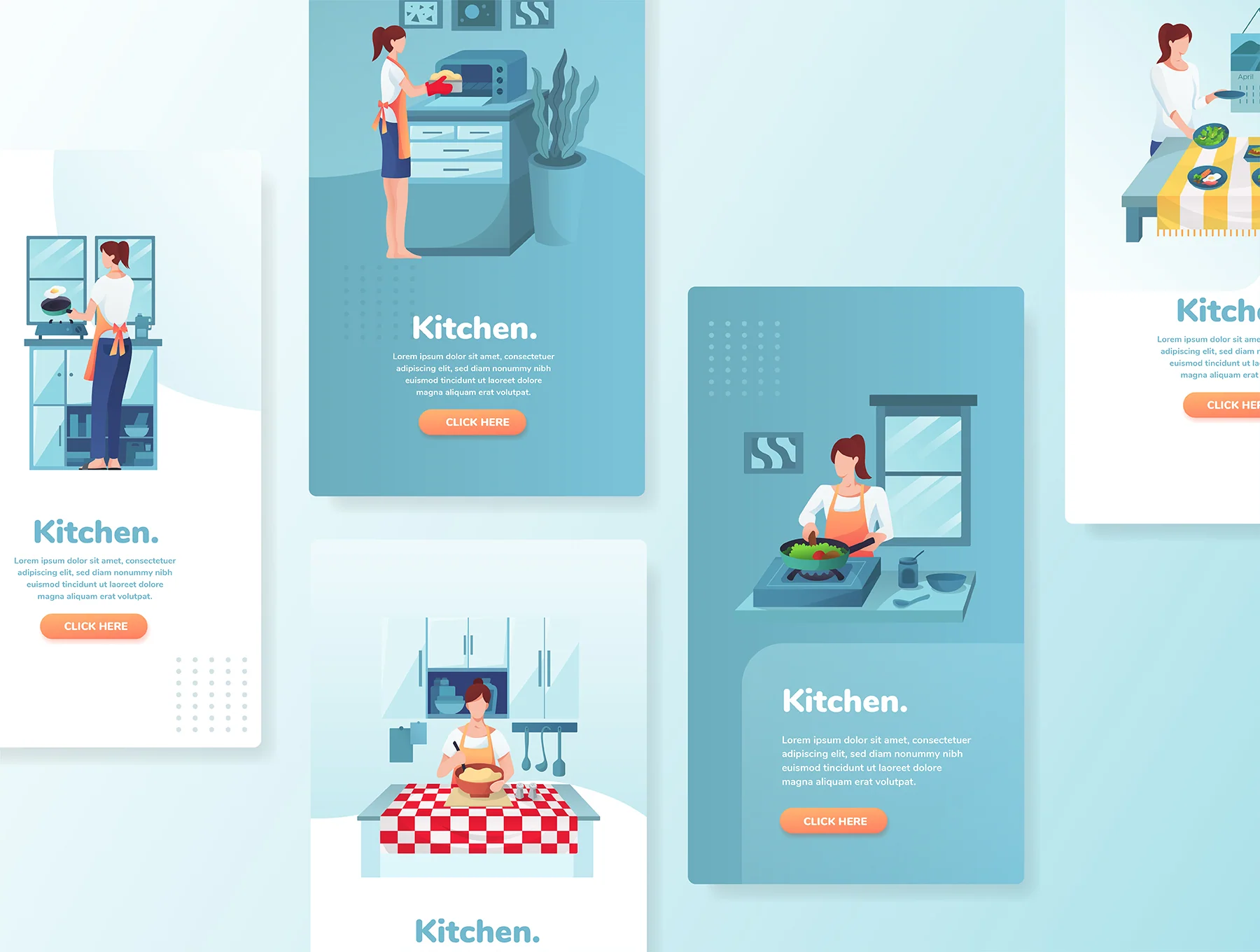 Kitchen Activities Illustrations 4