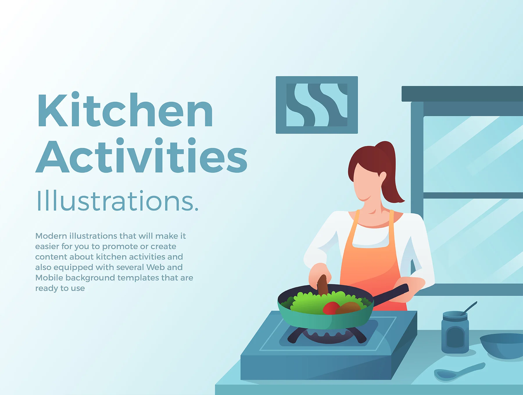 Kitchen Activities Illustrations 6