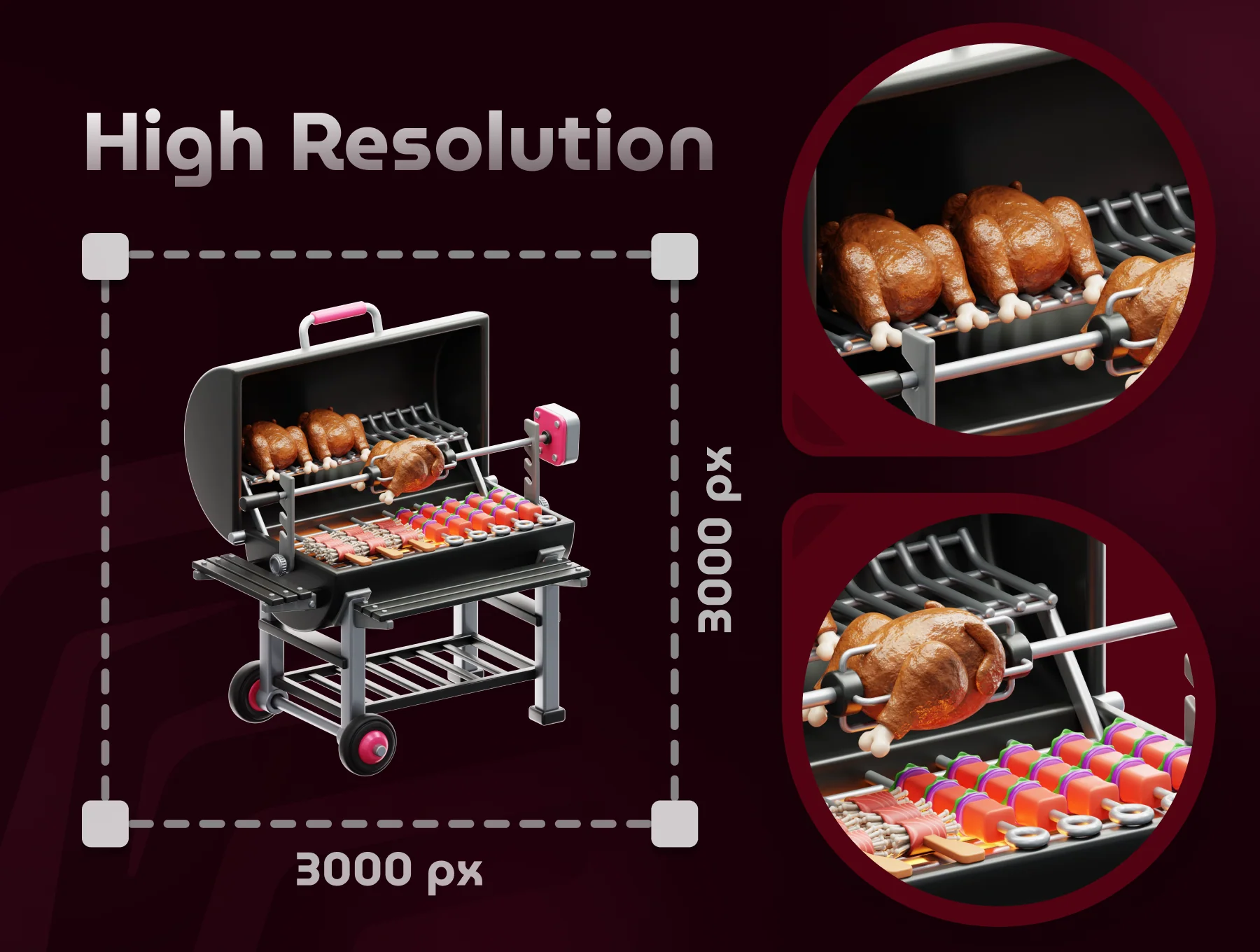 Kitchen Appliances 3D Icon Set 4