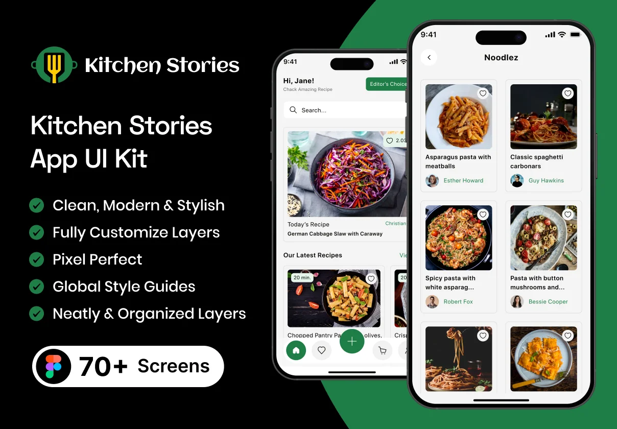 Kitchen Stories App UI Kit