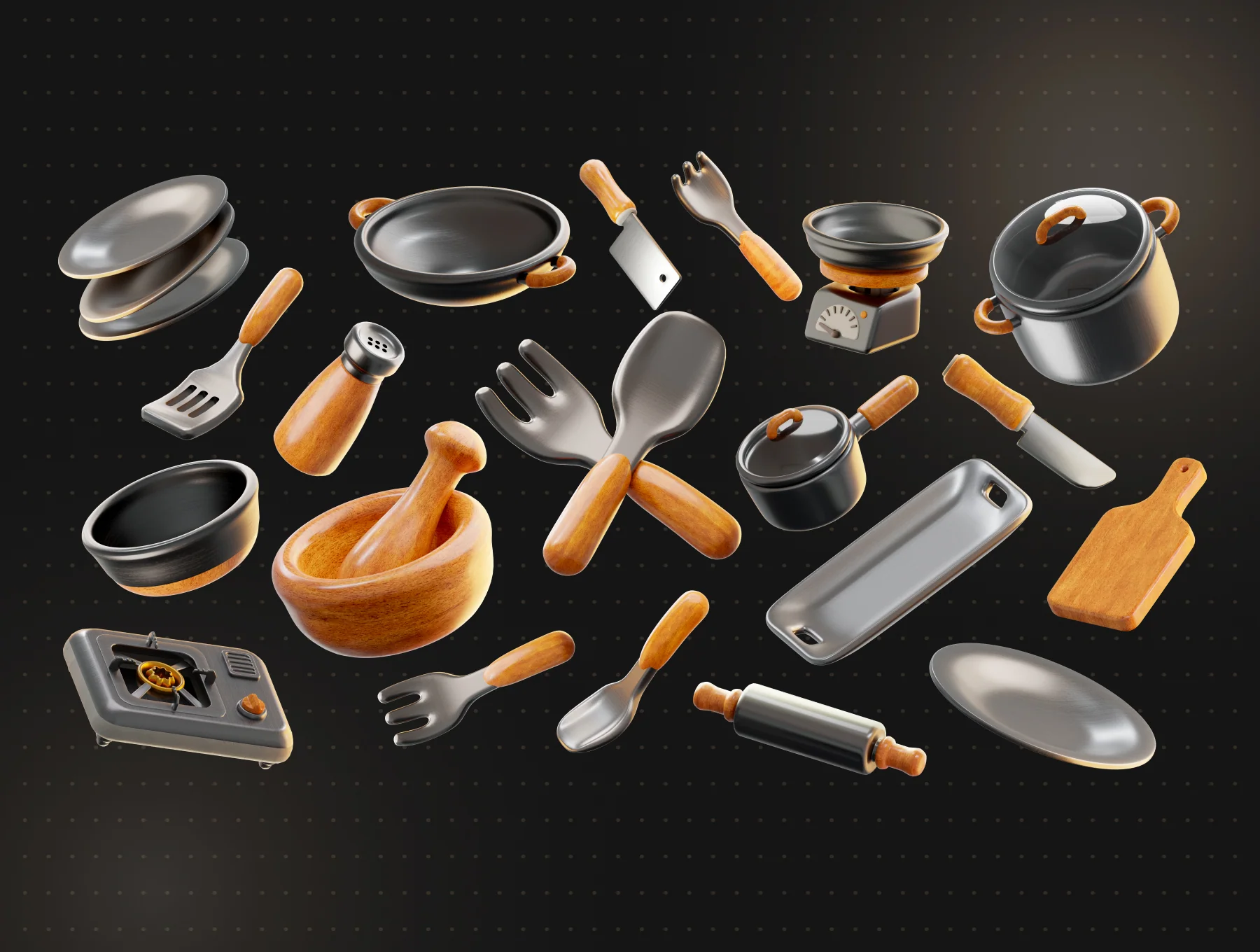 Kitchen Tools 3D Icon 2