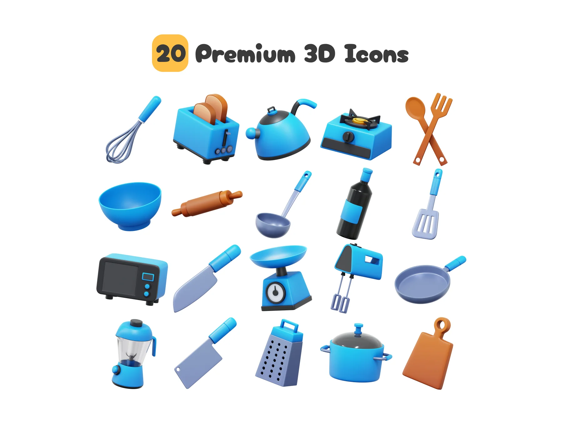 Kitchen Tools 3D 5