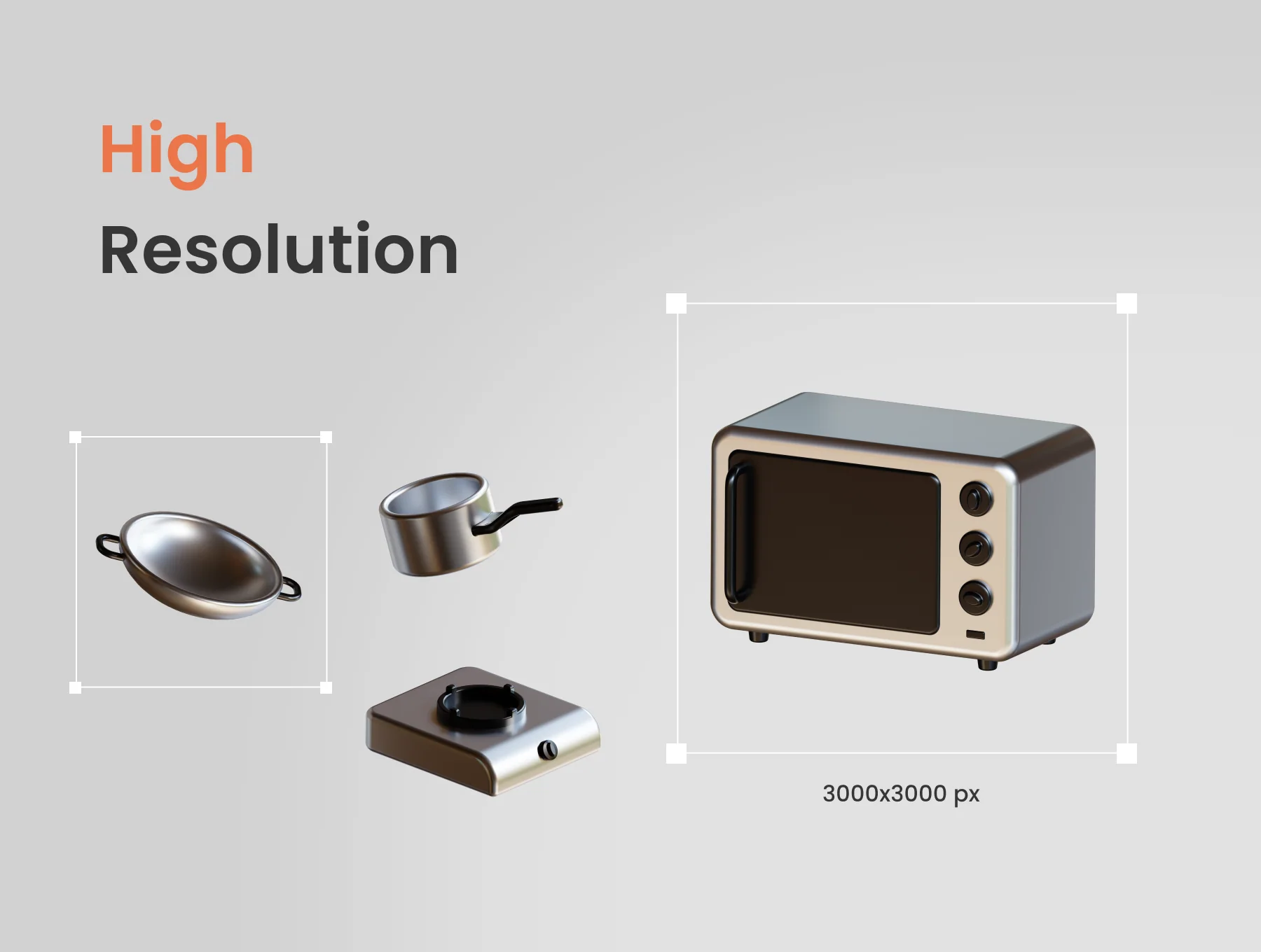 Kitchy - 3D Cooking ware Icons 3