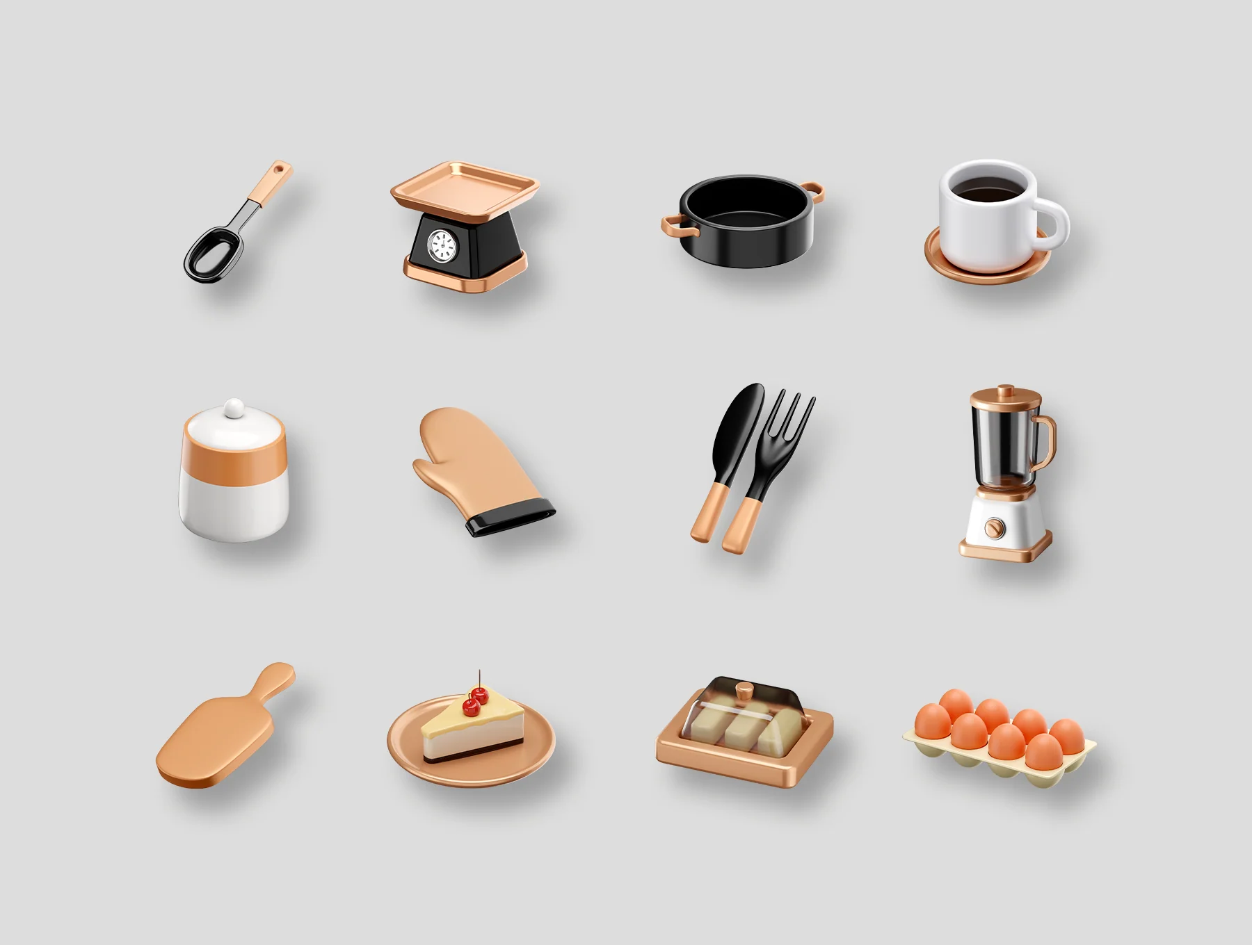 Kithcen 3D Icons 5