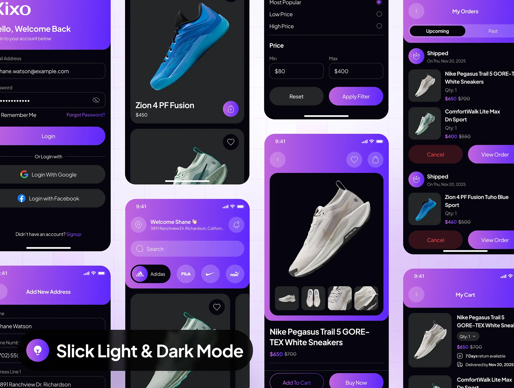 Kixo - Shoe Store Ecommerce App UI Kit 6