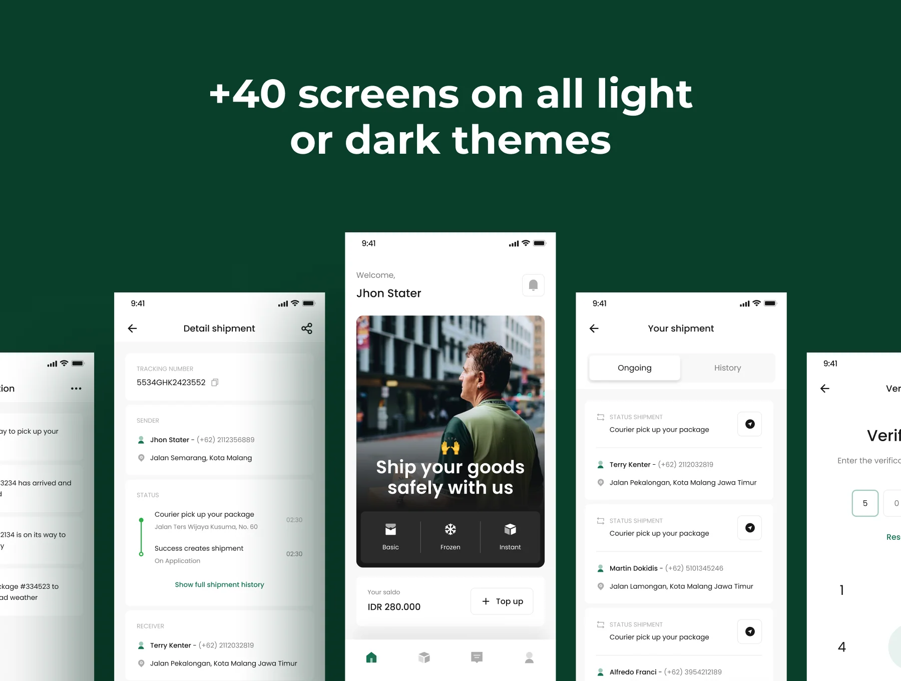 Klaker Box - Shipping App iOS UI Kit 4
