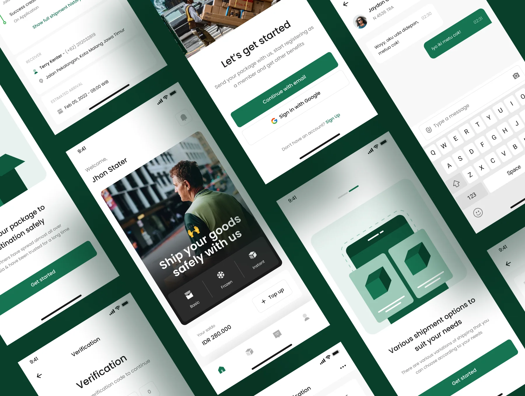 Klaker Box - Shipping App iOS UI Kit 5