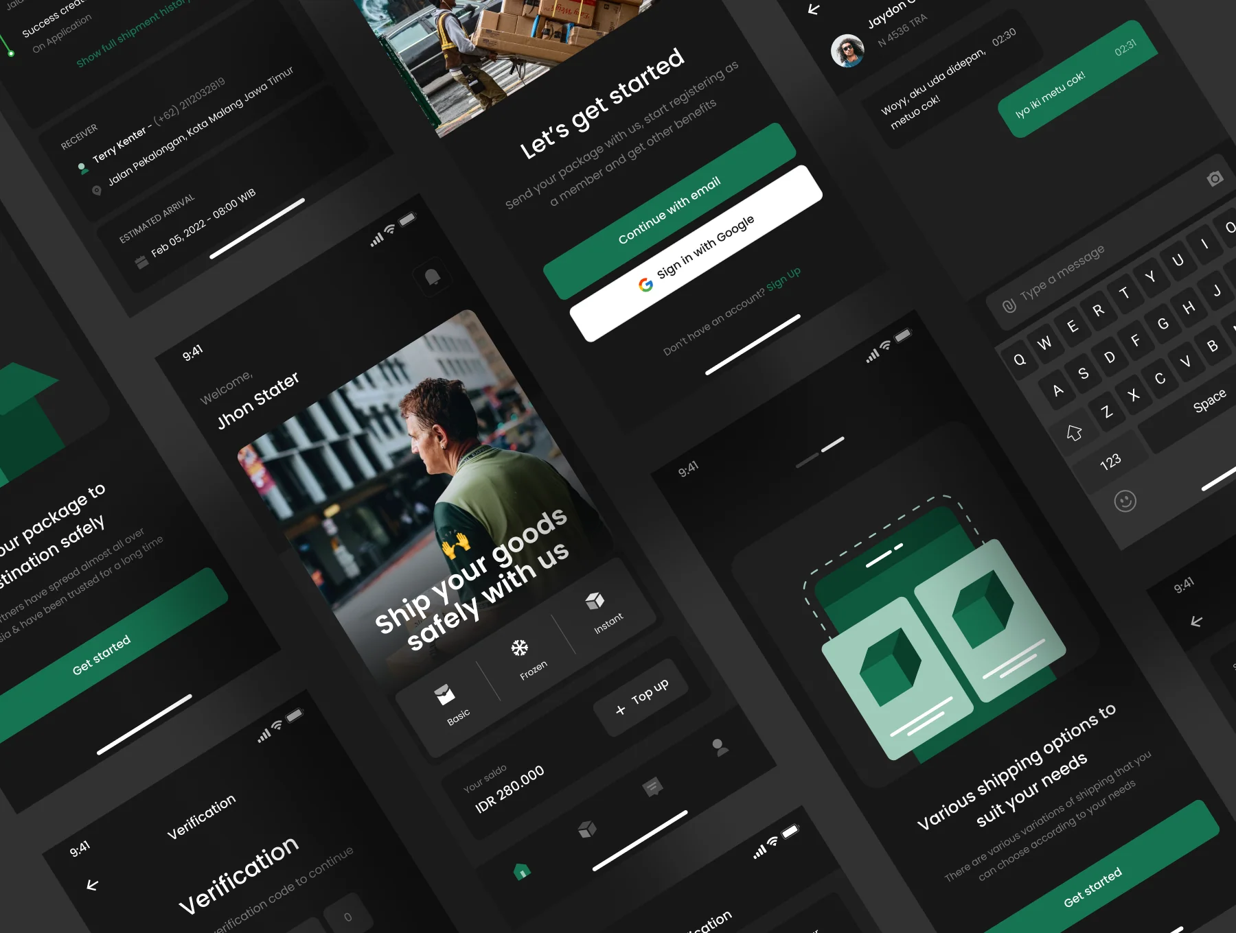 Klaker Box - Shipping App iOS UI Kit 6