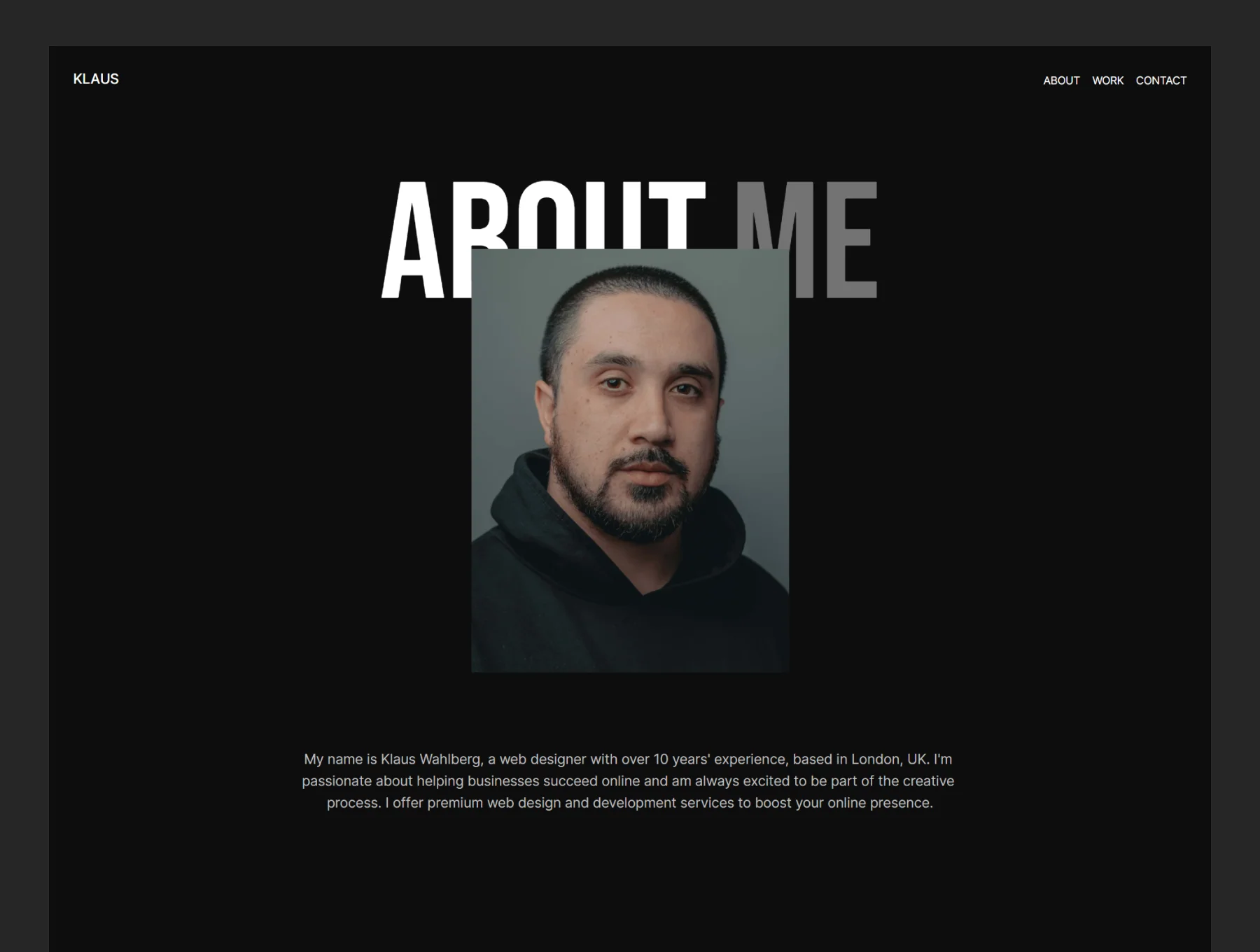 Klaus - Framer Portfolio Template