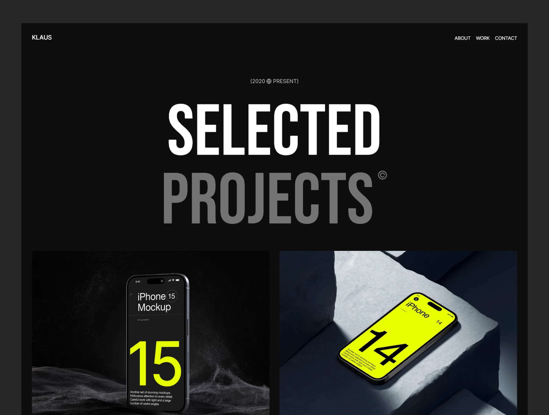 Klaus - Framer Portfolio Template 3