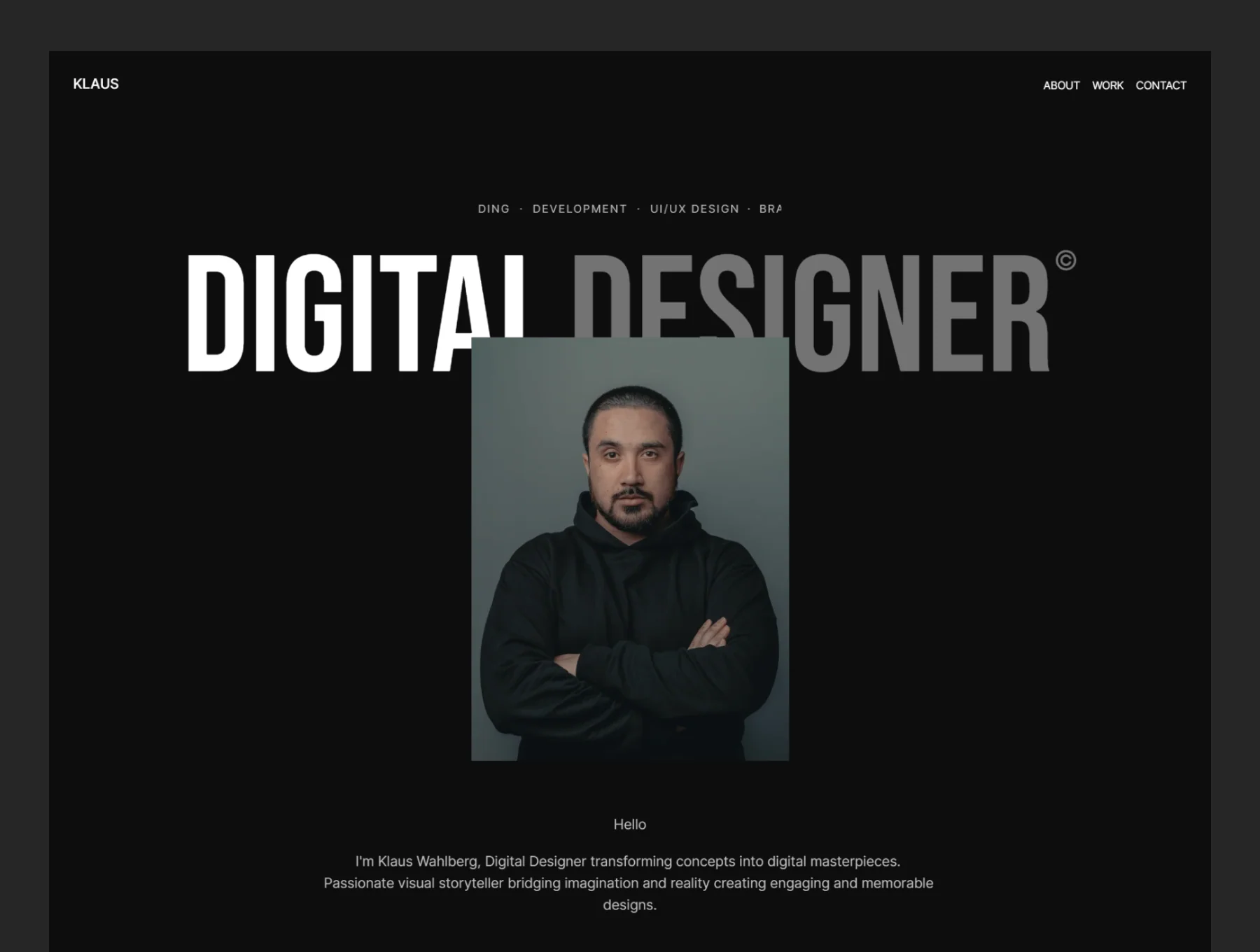 Klaus - Framer Portfolio Template 4