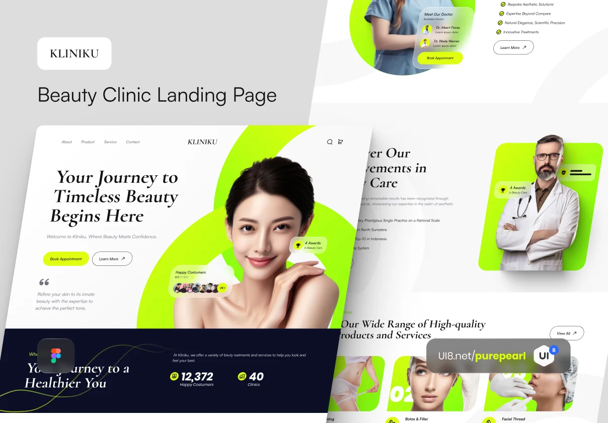 Kliniku - Beauty Clinic Landing Page Experience