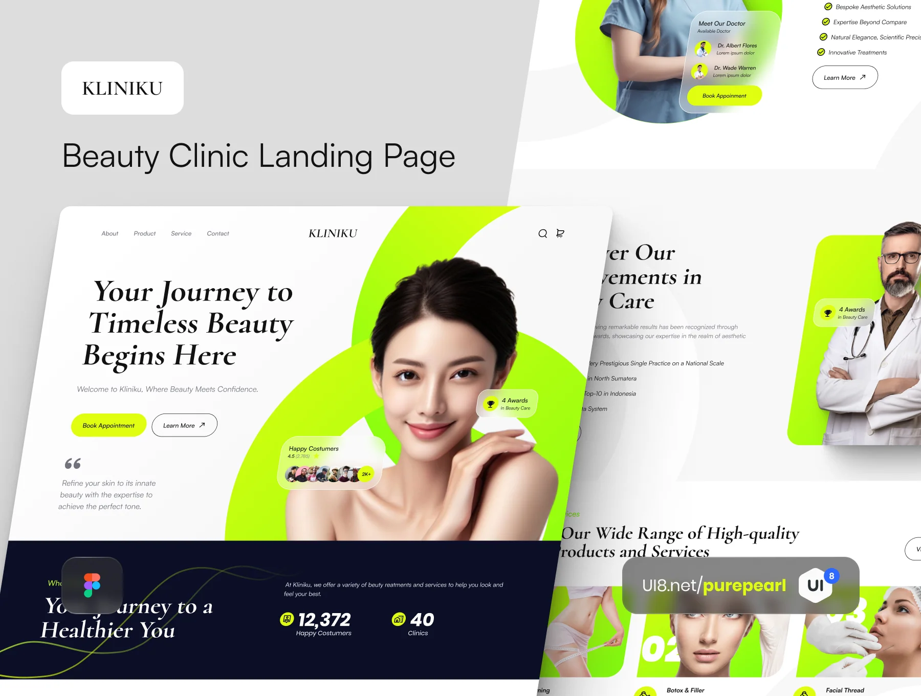 Kliniku - Beauty Clinic Landing Page Experience
