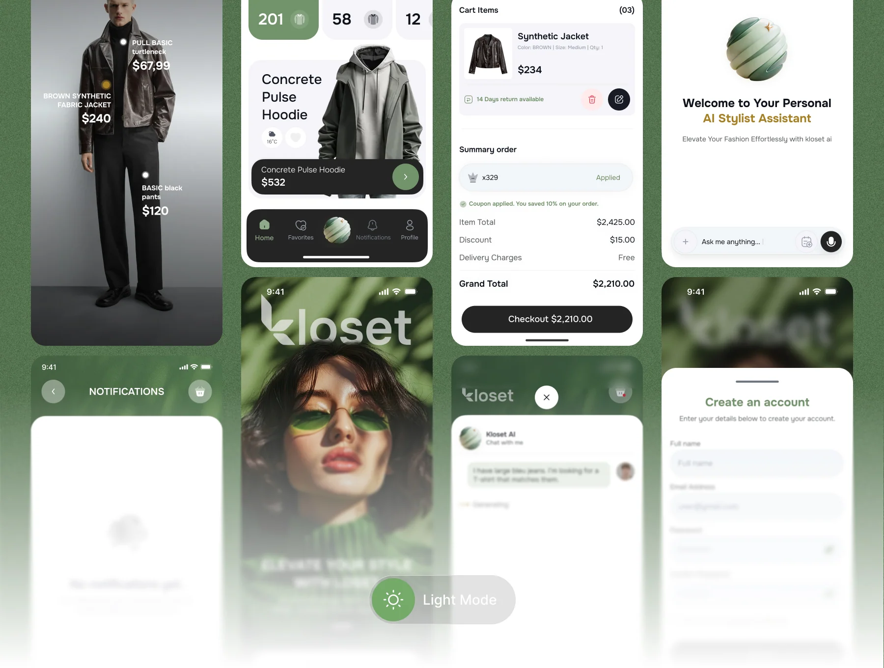 KLOSET | AI-Powered Fashion Shopping App UI Kit 5