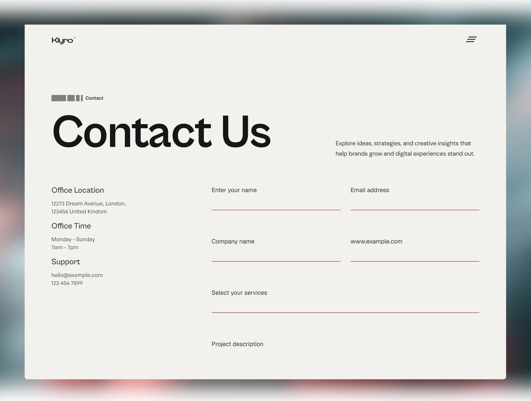 Klyro - Framer Portfolio & Agency Template 3