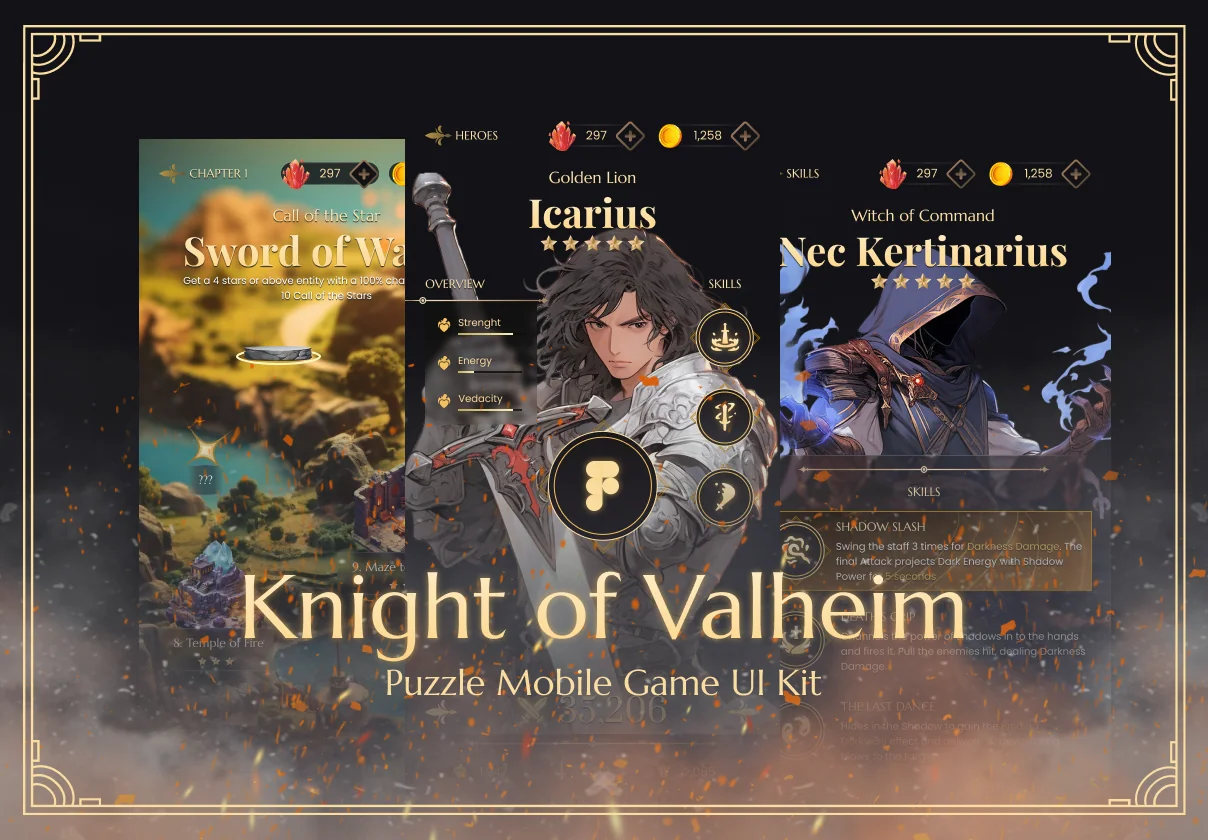 Knight of Valheim GUI Kit