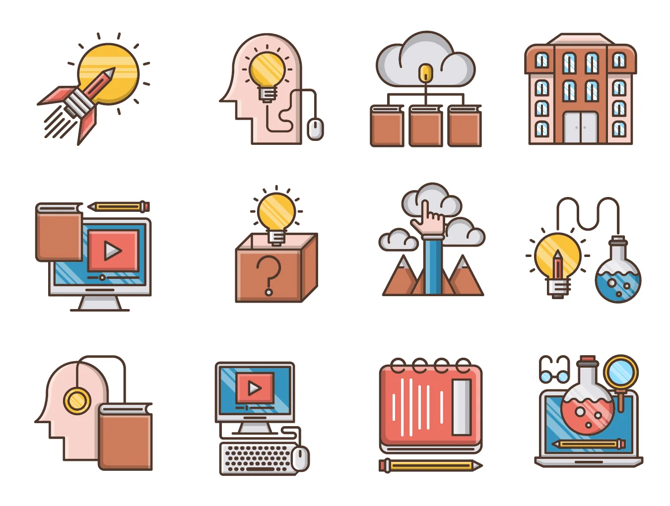 Knowledge & Education Icons 2