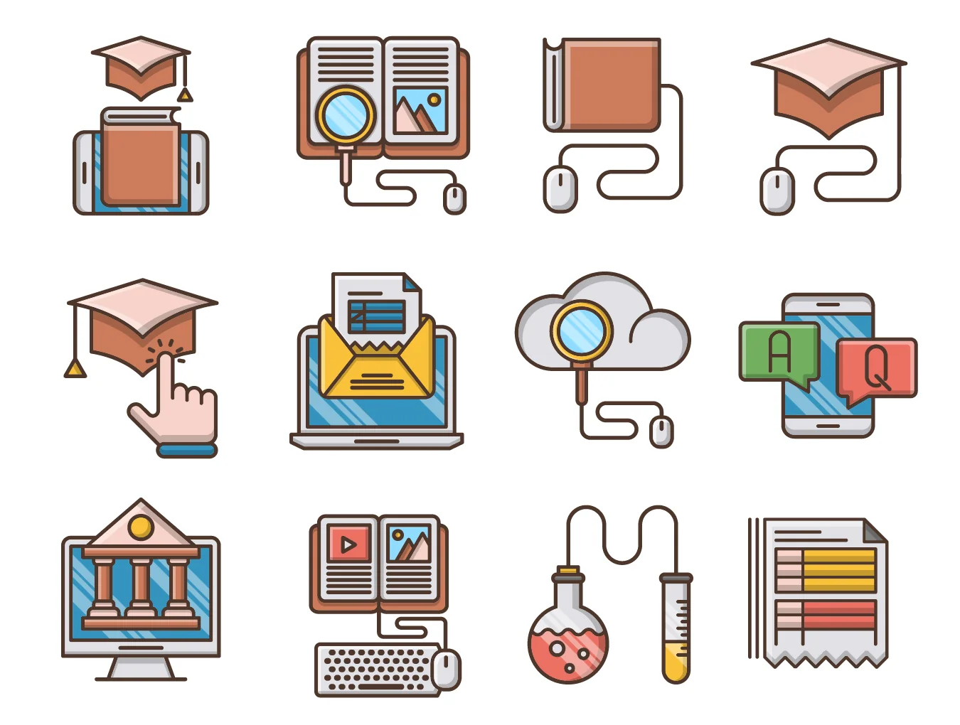 Knowledge & Education Icons 3