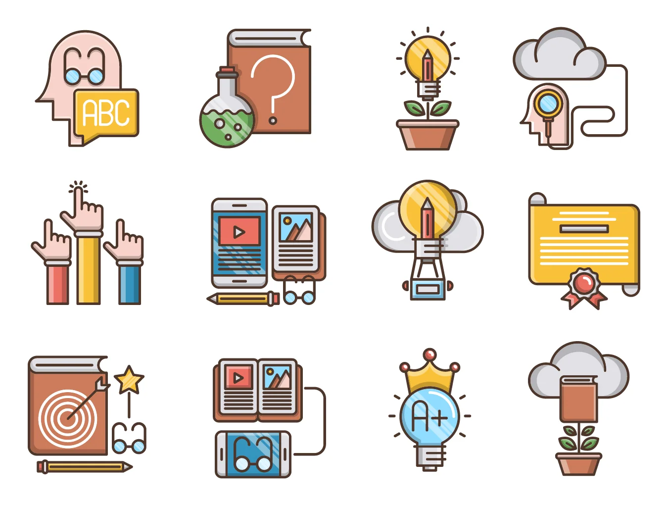 Knowledge & Education Icons 4
