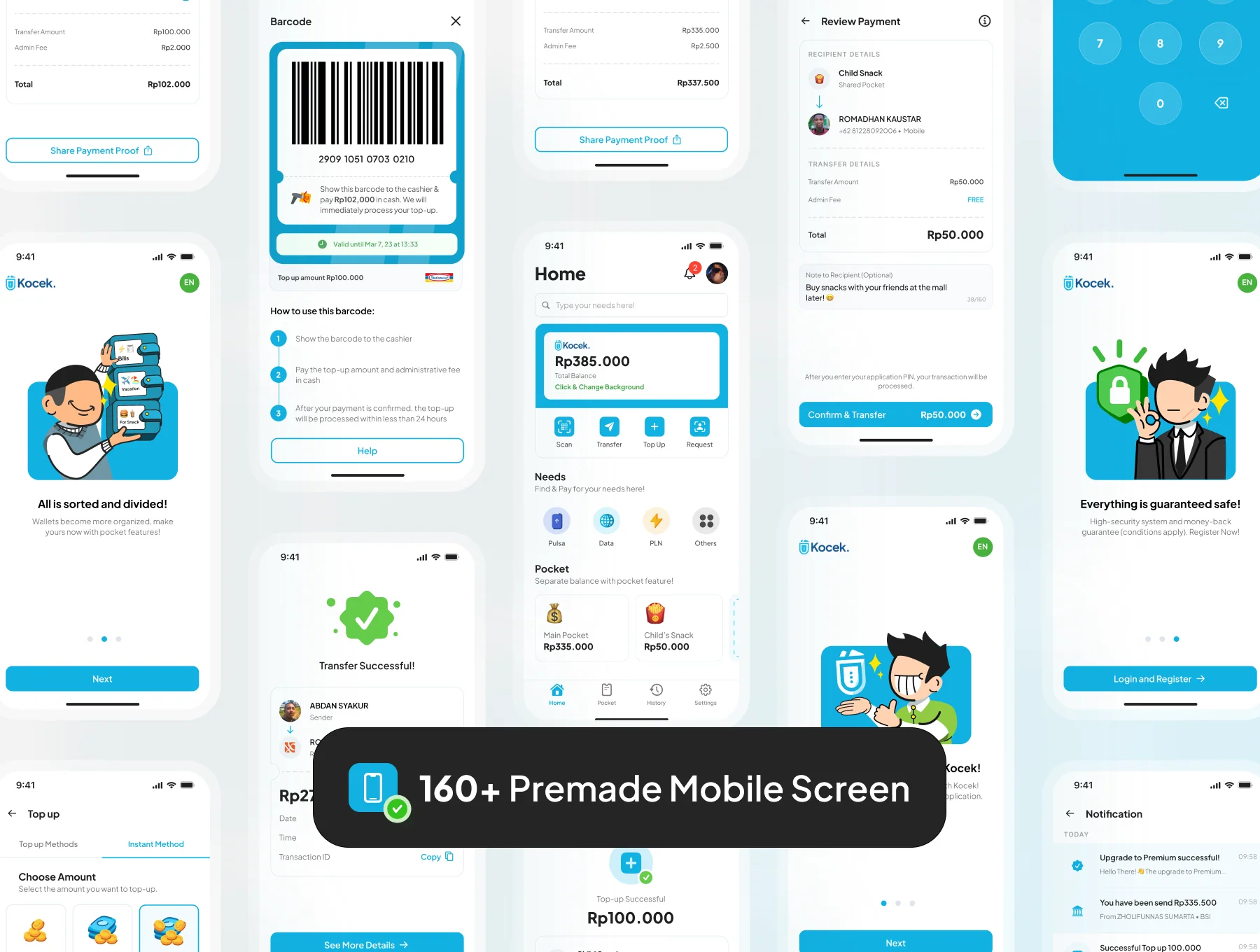 Kocek - E Wallet App UI Kit 3