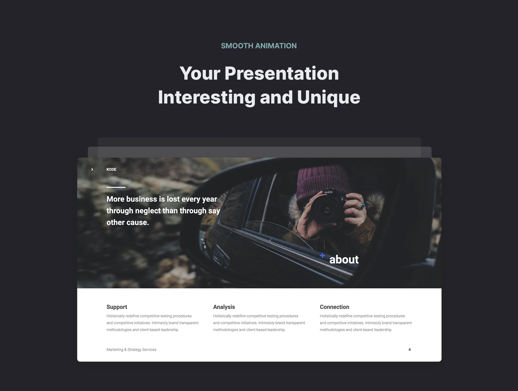 KODE - Business & Minimal Presentation Template 4