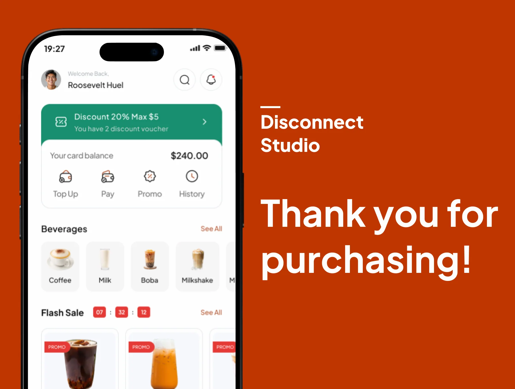 Koffea - Coffee Shop Mobile App UI Kits 6