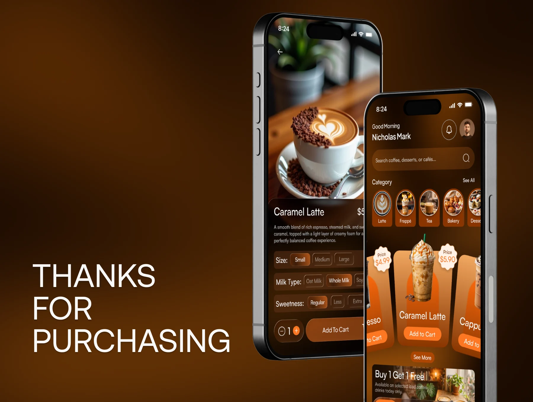 Kofio- Coffee Selling Mobile App Figma UI Kit 6