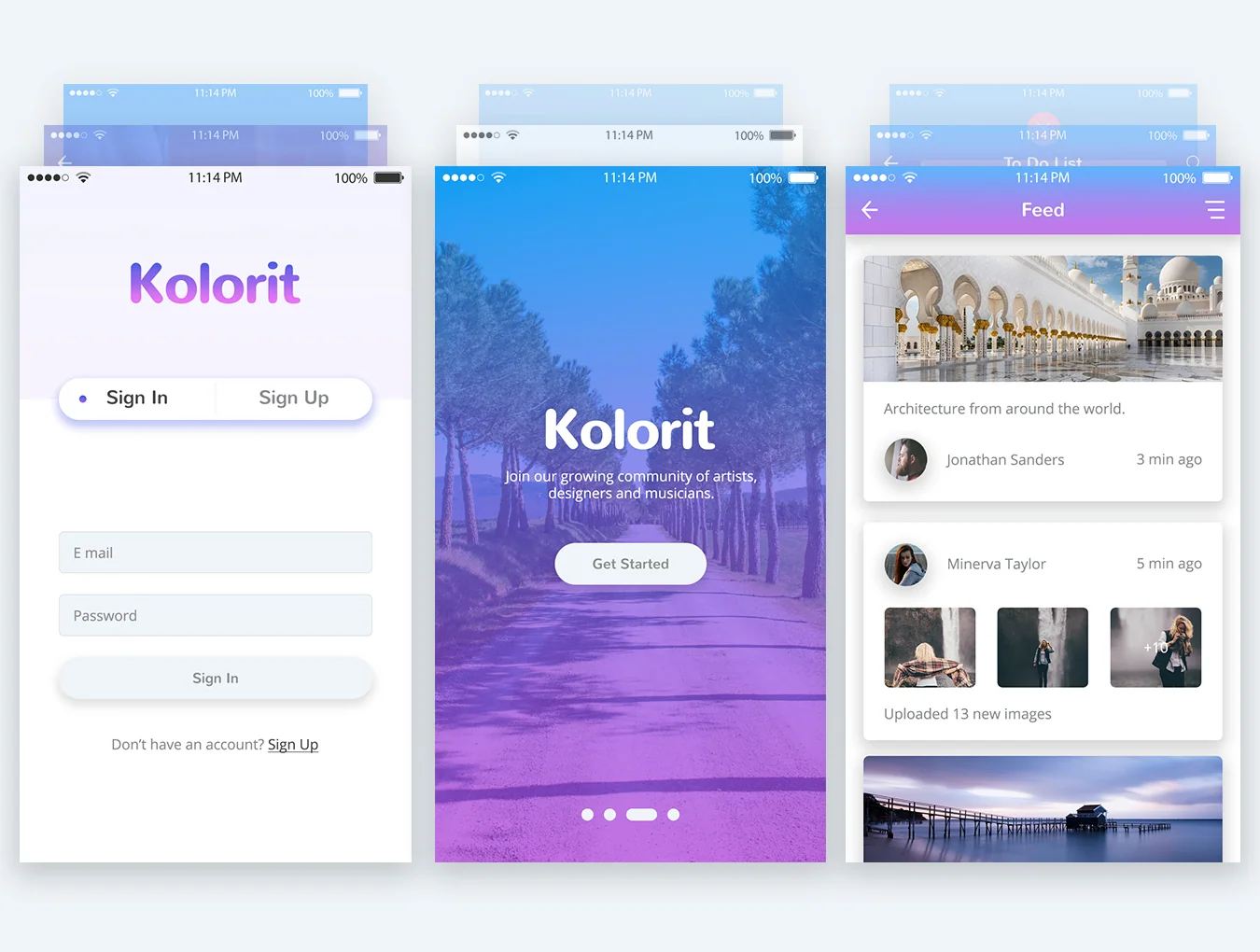Kolorit Mobile UI Kit 4